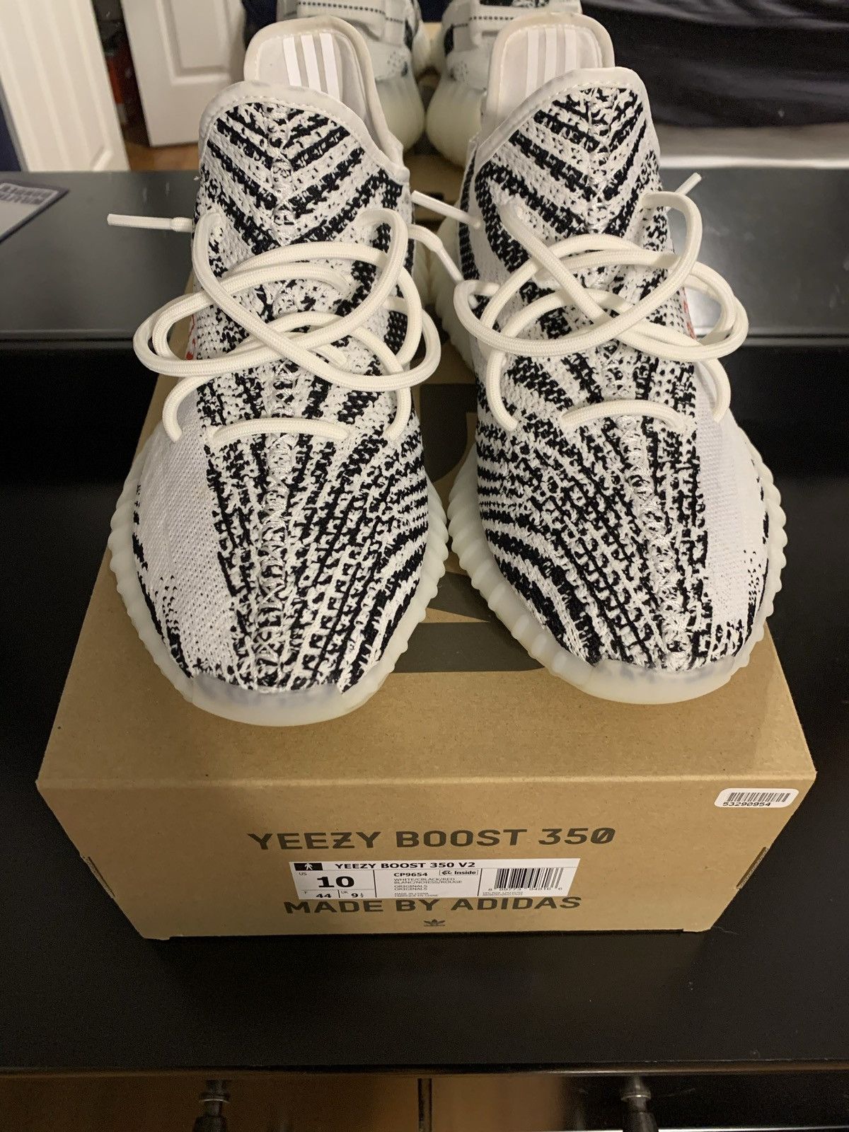 Adidas Adidas Yeezy Boost 350 V2 “Zebra” Men’s Size 10 Size US 10 / EU 43 - 2 Thumbnail