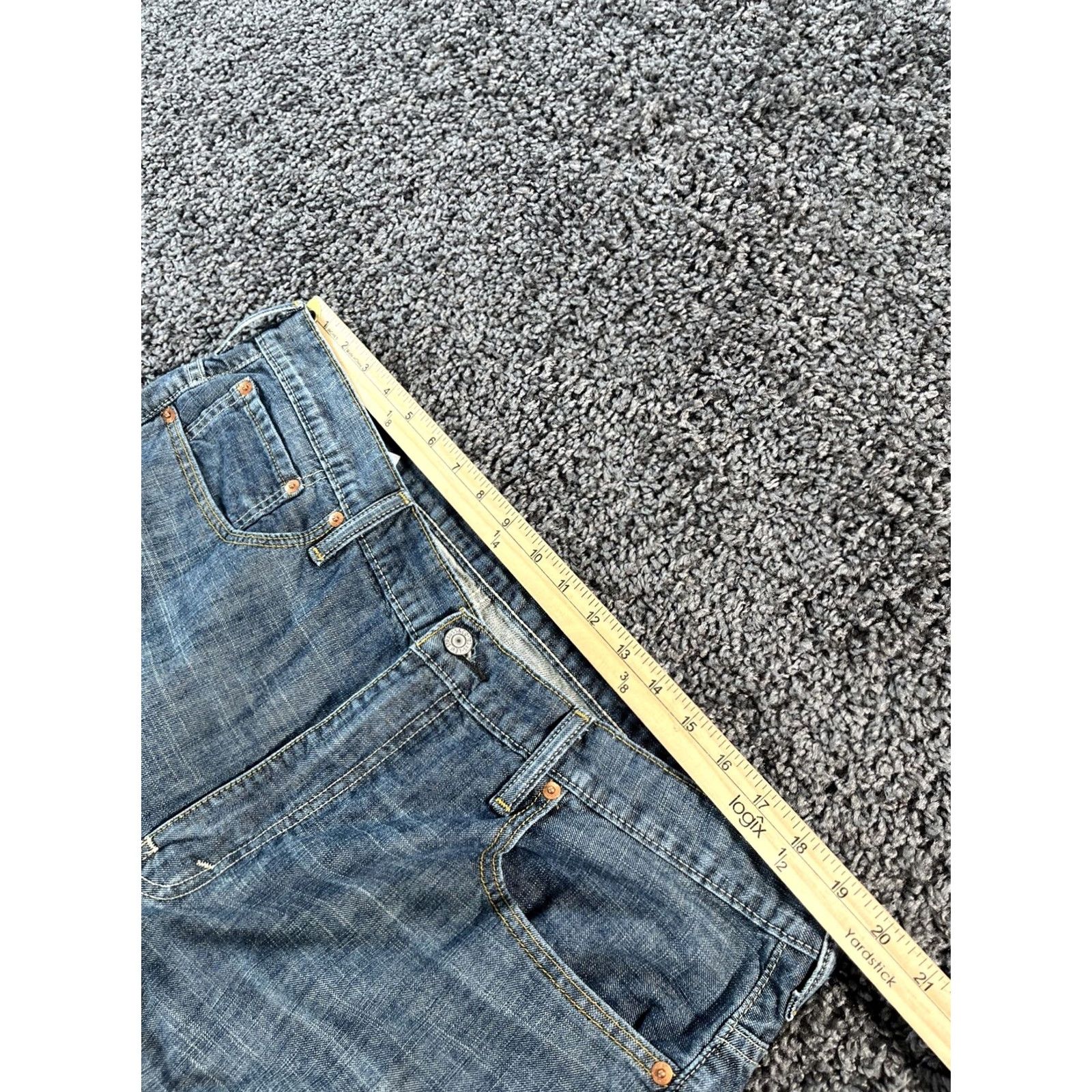 Levi's Levi’s 569 Jeans Mens 38x28 Blue Denim Relaxed Straight Baggy Hip Hop 90s USA Jeans Mens Regular 38x28 Size US 38 / EU 54 - 3 Thumbnail