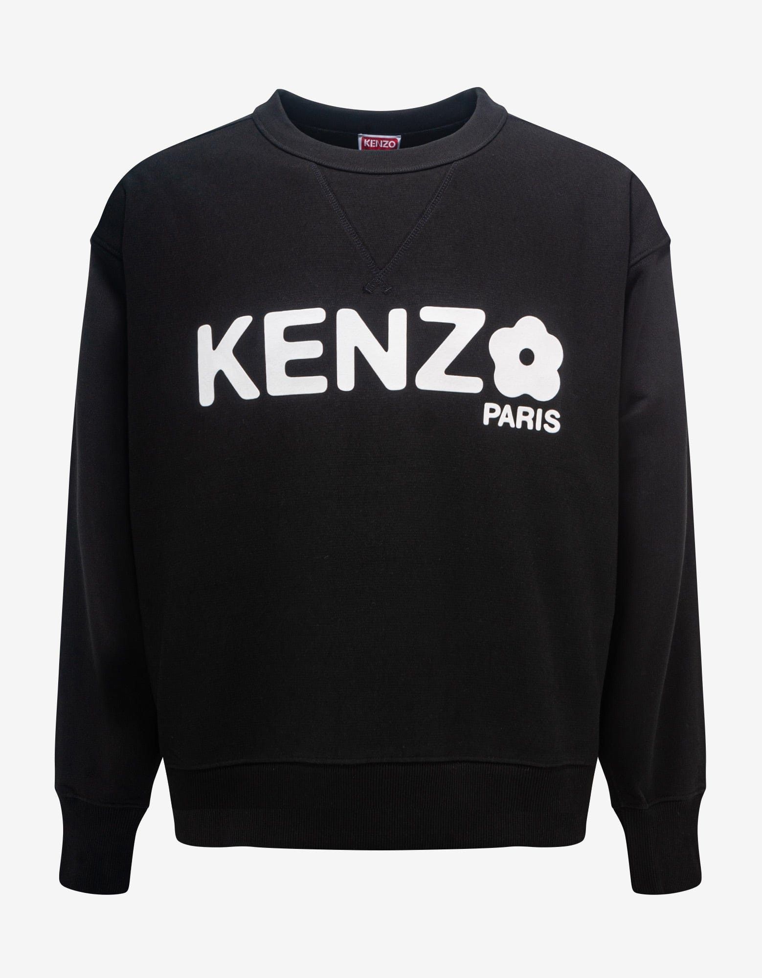 image of Kenzo Black 'boke Flower 2.0' Sweatshirt, Men's (Size XL)