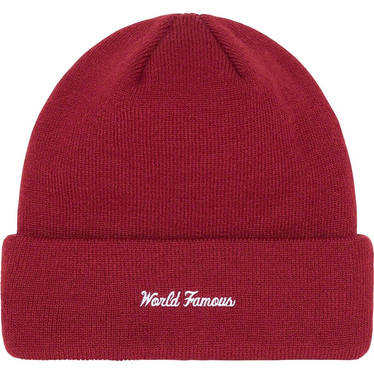New Era × Supreme Supreme New Era Box Logo Beanie Cardinal FW22 Size ONE SIZE - 2 Thumbnail