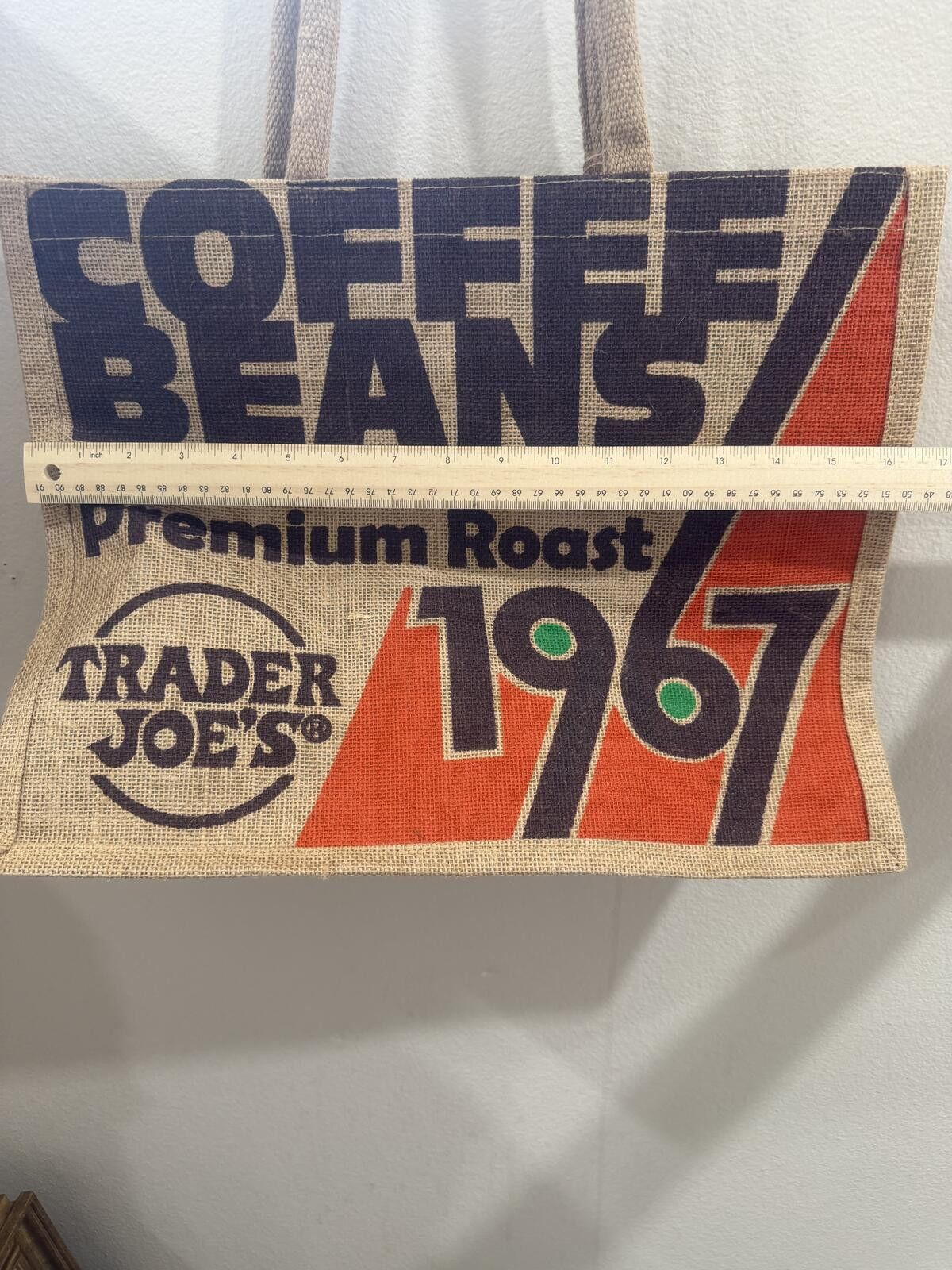 Other Trader Joe's "Coffee Beans 1967" Jute Shopper Tote Bag Size ONE SIZE - 5 Thumbnail