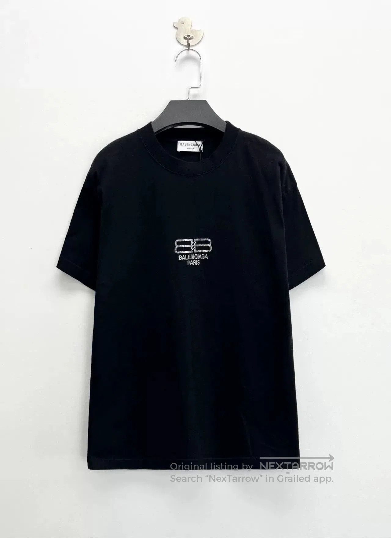 Balenciaga Balenciaga Black Diamond Double B Short-Sleeve Top. Size XS / US 0-2 / IT 36-38 - 1 Thumbnail