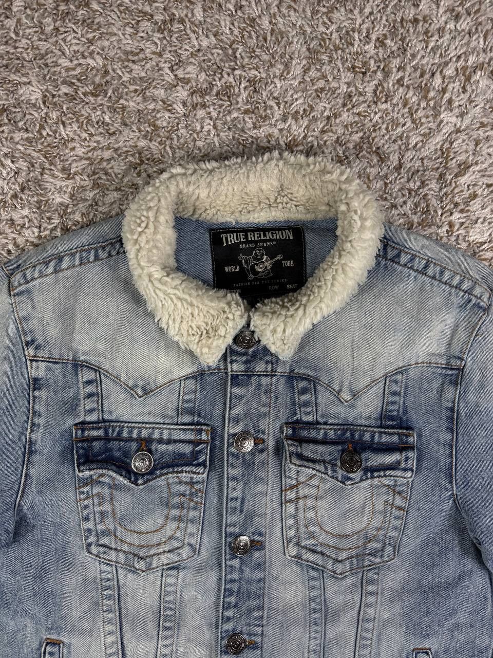True Religion True Religion Jimmy Sherpa Denim Blue Jacket Size US L / EU 52-54 / 3 - 2 Thumbnail