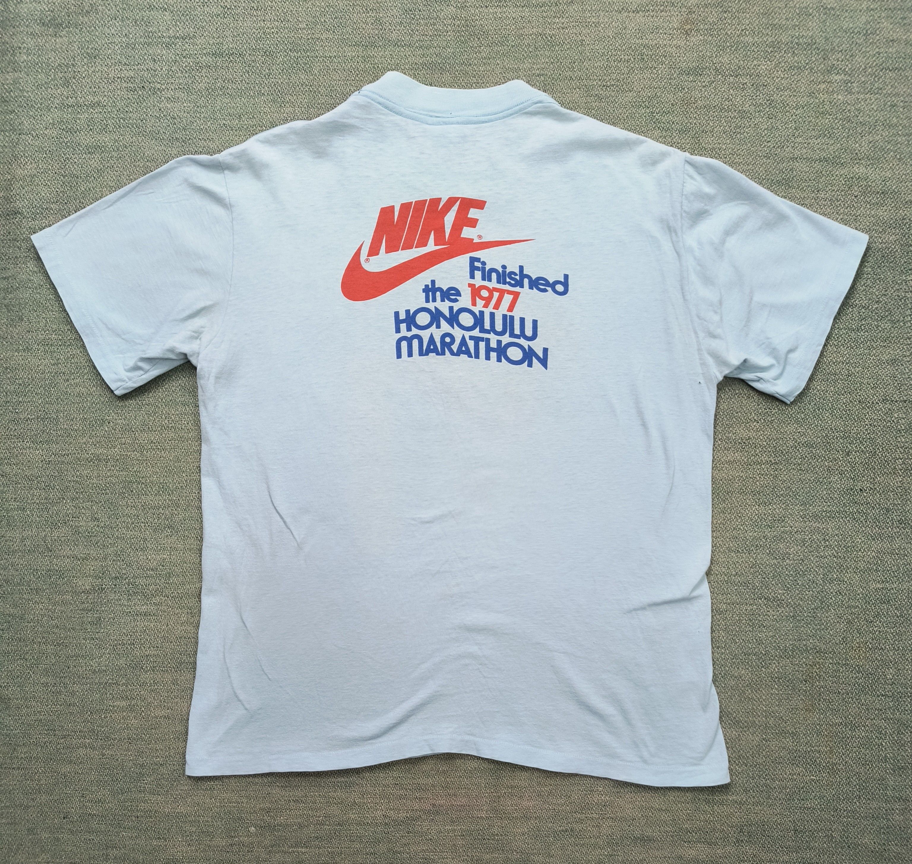 Nike Vintage Nike finished the 1977 Honolulu Marathon tee Size US L / EU 52-54 / 3 - 4 Thumbnail