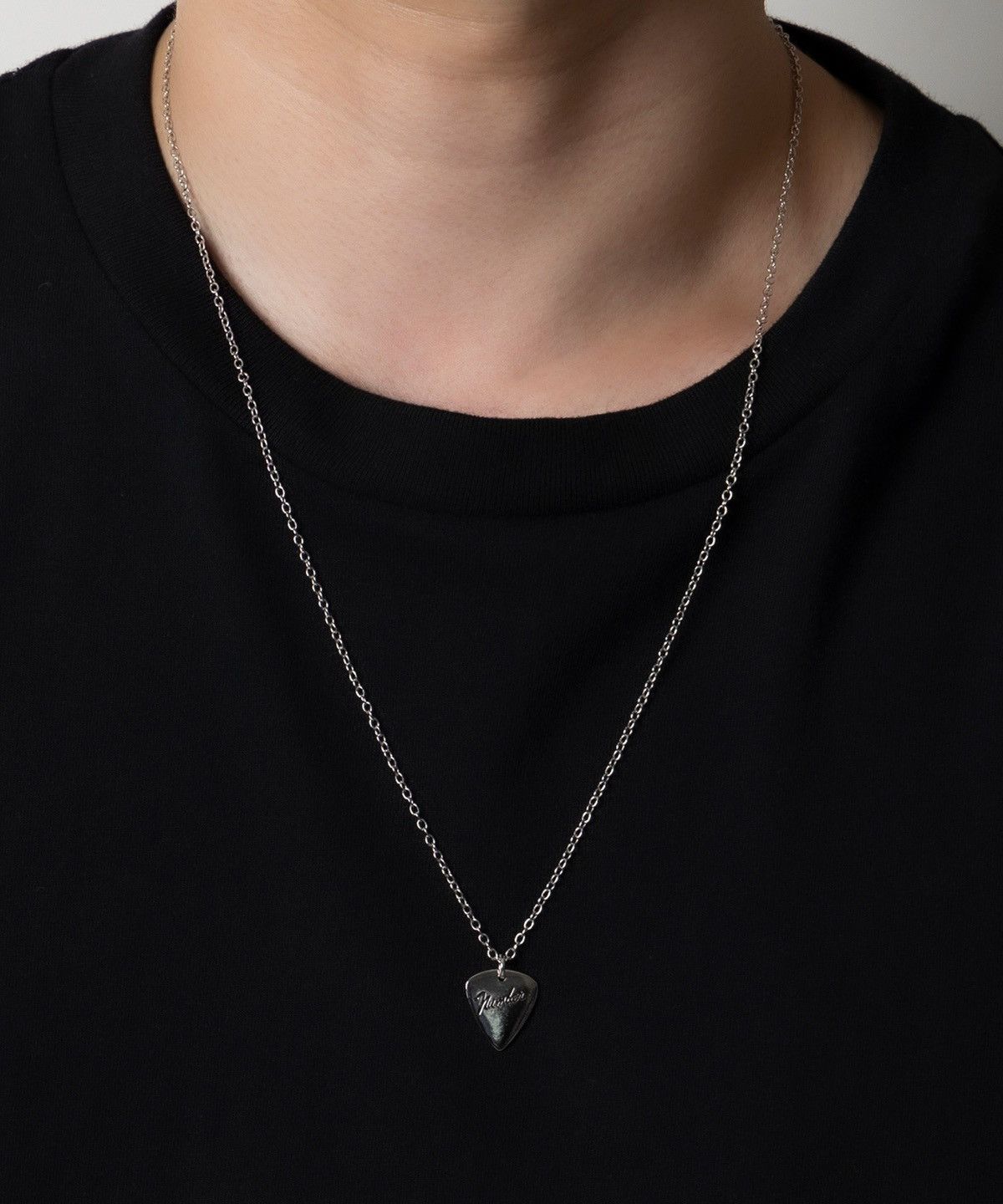 Number (N)ine Fender Logo Silver Necklace Size ONE SIZE - 6 Thumbnail