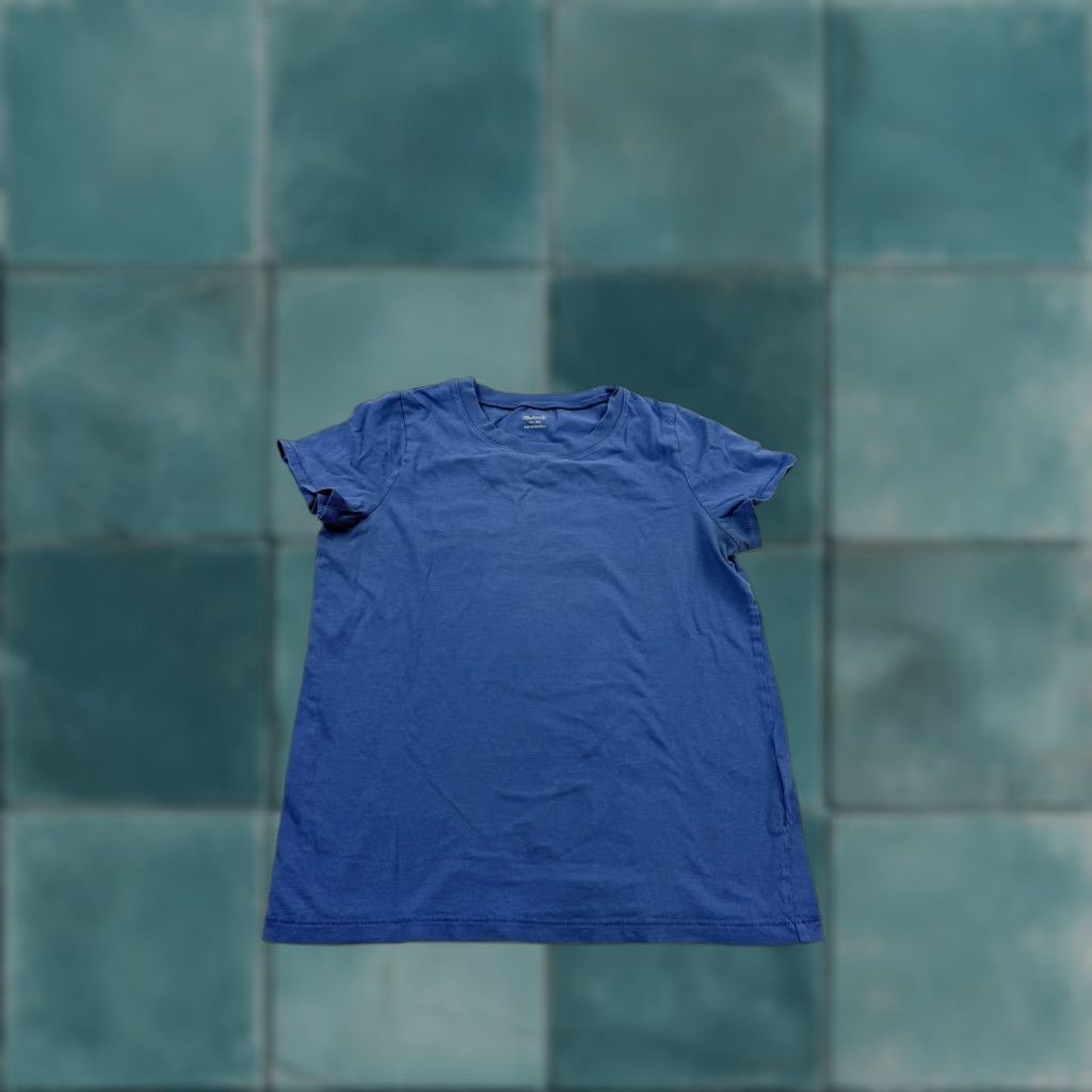 Madewell Madewell Shirt Womens XS Blue Crewneck Short Sleeve Basic Tee Casual Solid Size XS / US 0-2 / IT 36-38 - 1 Thumbnail