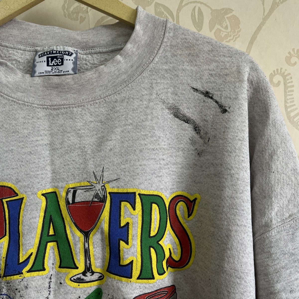 Lee Vintage 80s Dirty Lee Hoodie Players The Neighorhood Pub Size US XXL / EU 58 / 5 - 6 Thumbnail