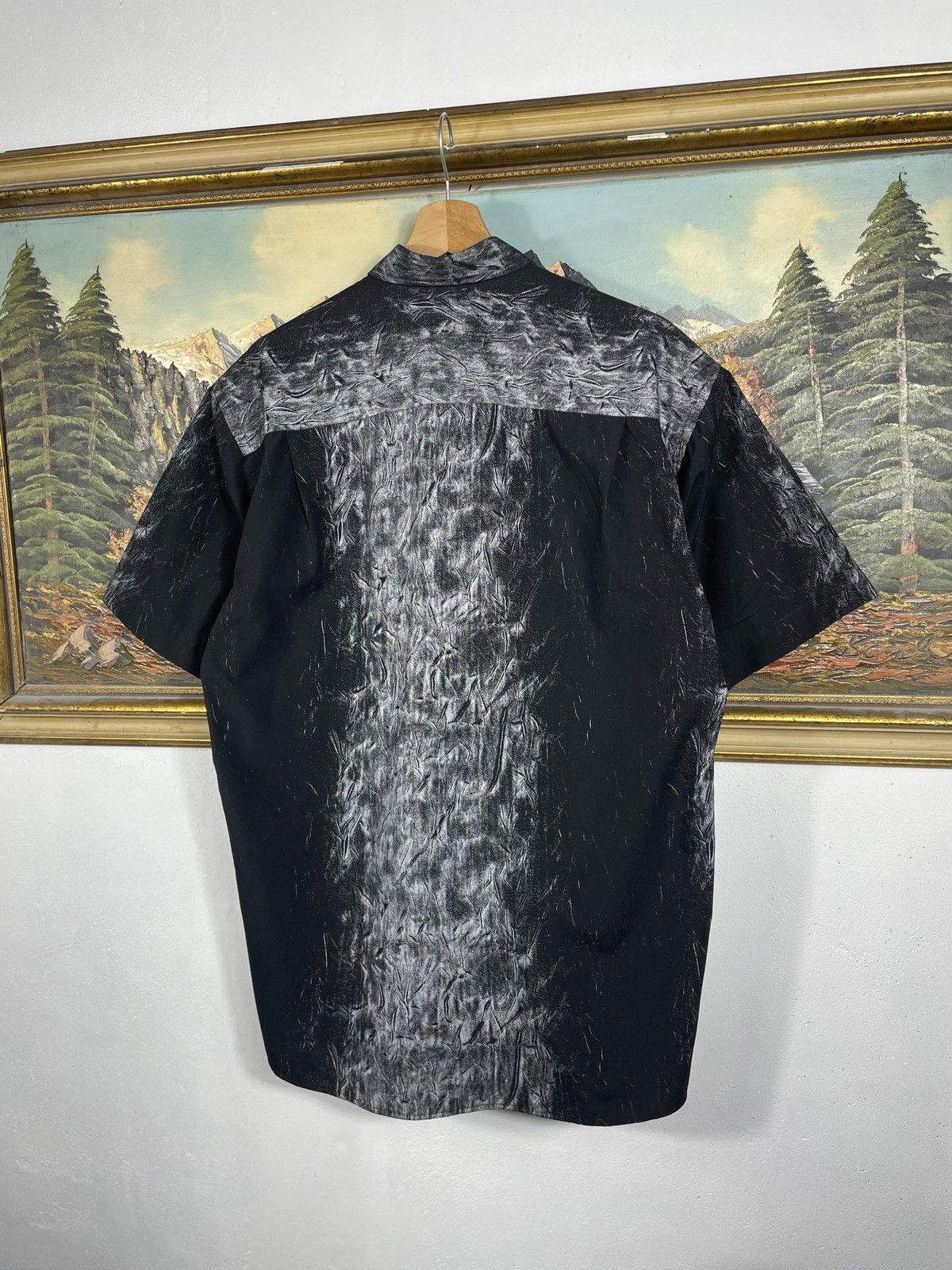Diesel × Vintage Diesel Vintsge Y2k Black Shirt Avant Garde Opium Affliction Size US L / EU 52-54 / 3 - 8 Thumbnail