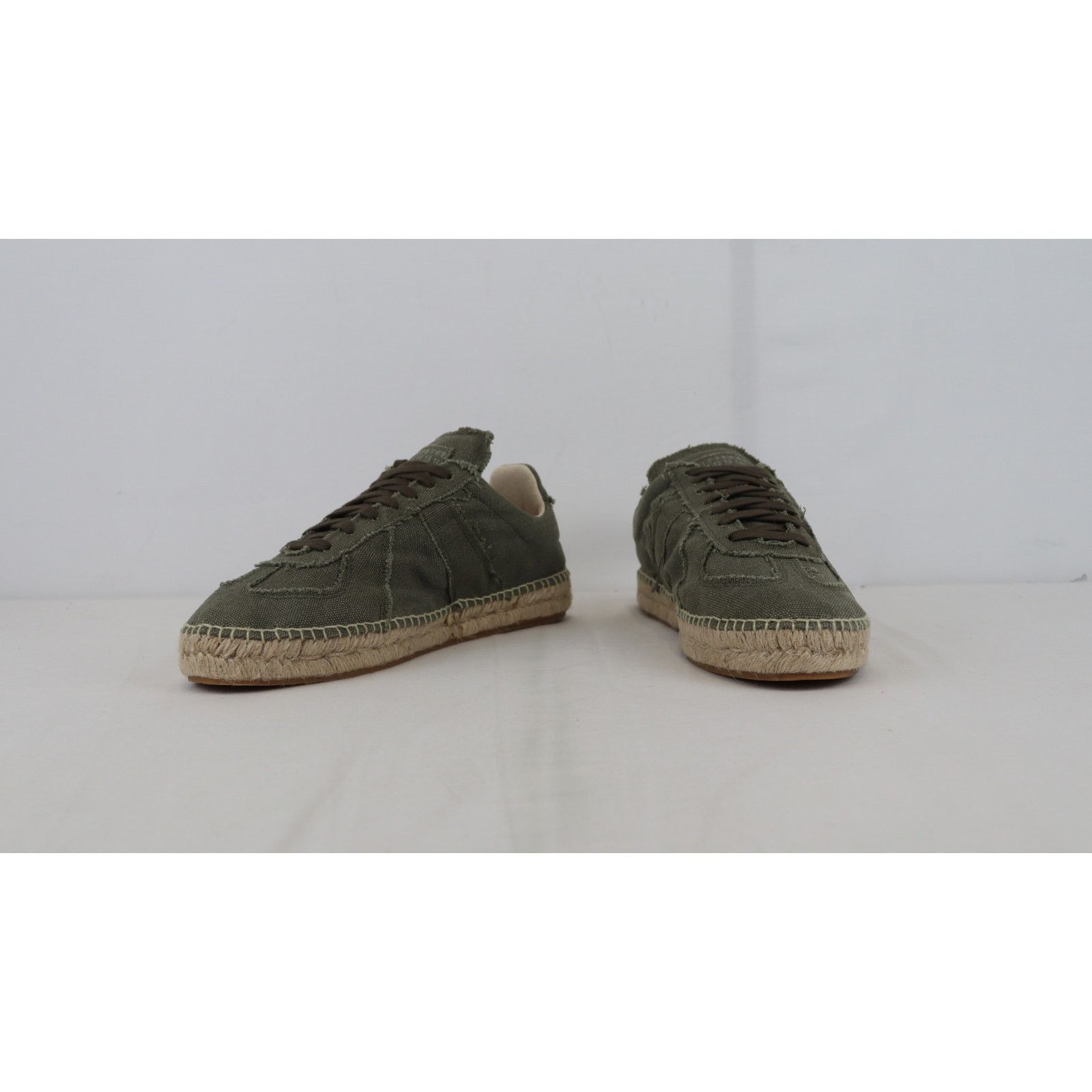 Maison Margiela o1rshd1 Canvas Low-Top Sneakers in Green Size US 8 / EU 41 - 7 Thumbnail