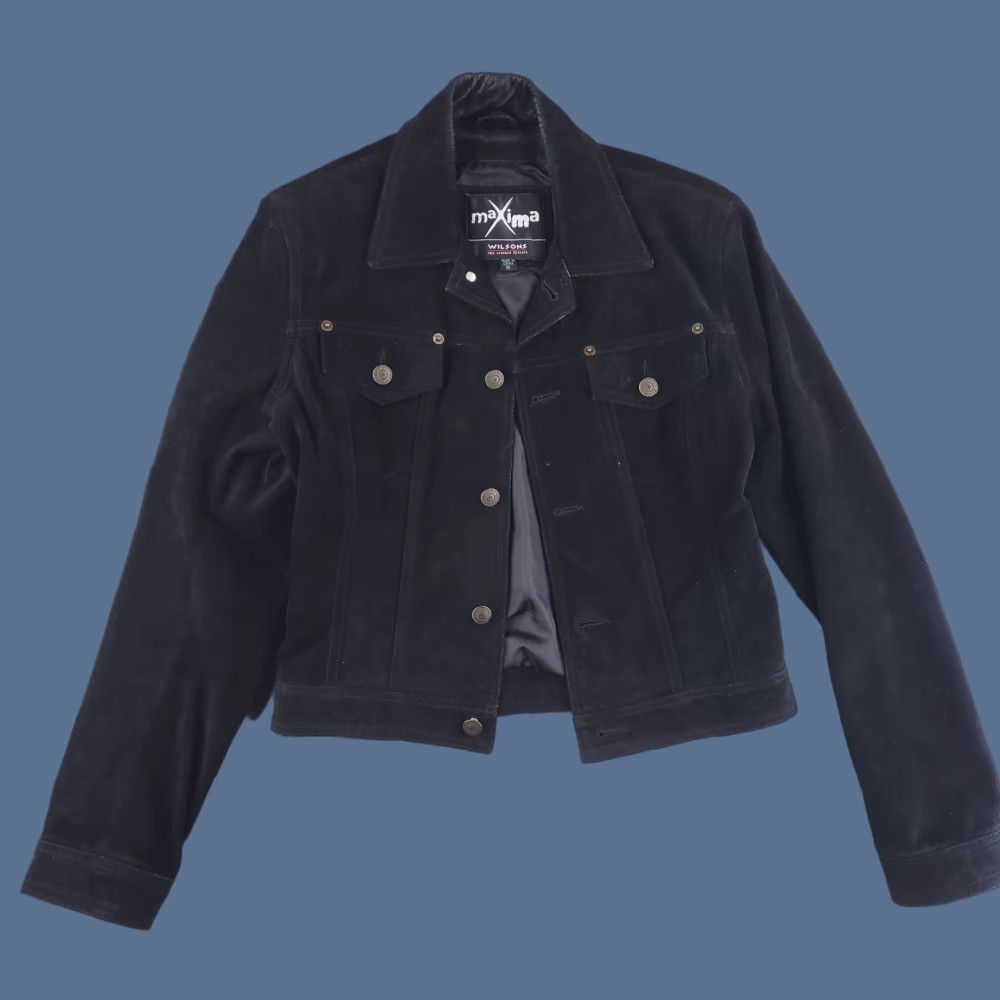 Wilson Wilson Jacket Womens Medium Black Leather Maxima Real Genuine Crop Semi Crop Size M / US 6-8 / IT 42-44 - 1 Thumbnail