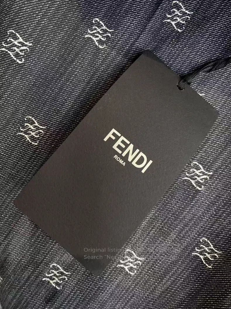 Fendi Fendi Cotton Double F Embroidered Small Logo Grey Jeans Size 26" / US 2 / IT 38 - 7 Thumbnail