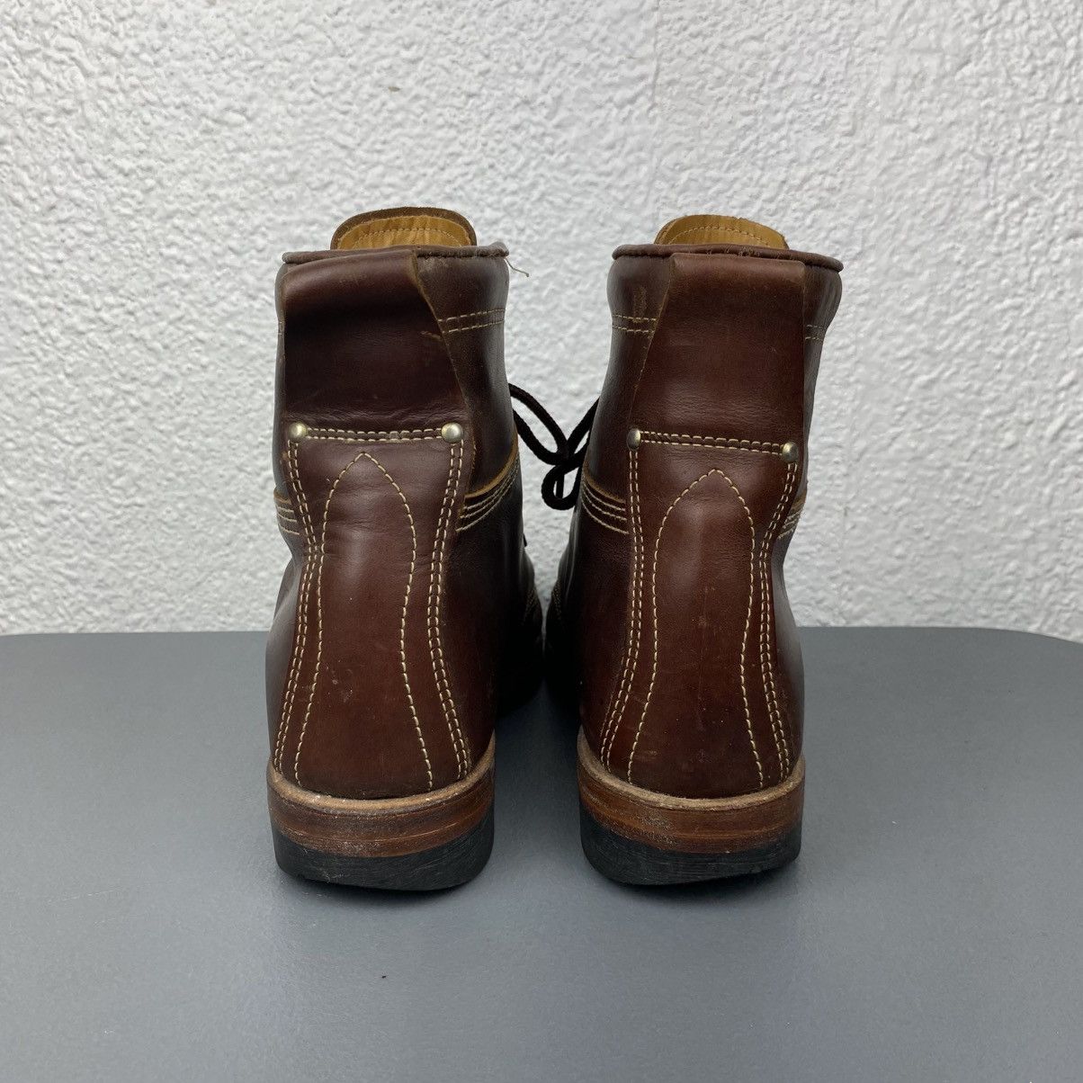 RRL Ralph Lauren Brunel Leather Work Boots Size US 7 / EU 40 - 4 Thumbnail