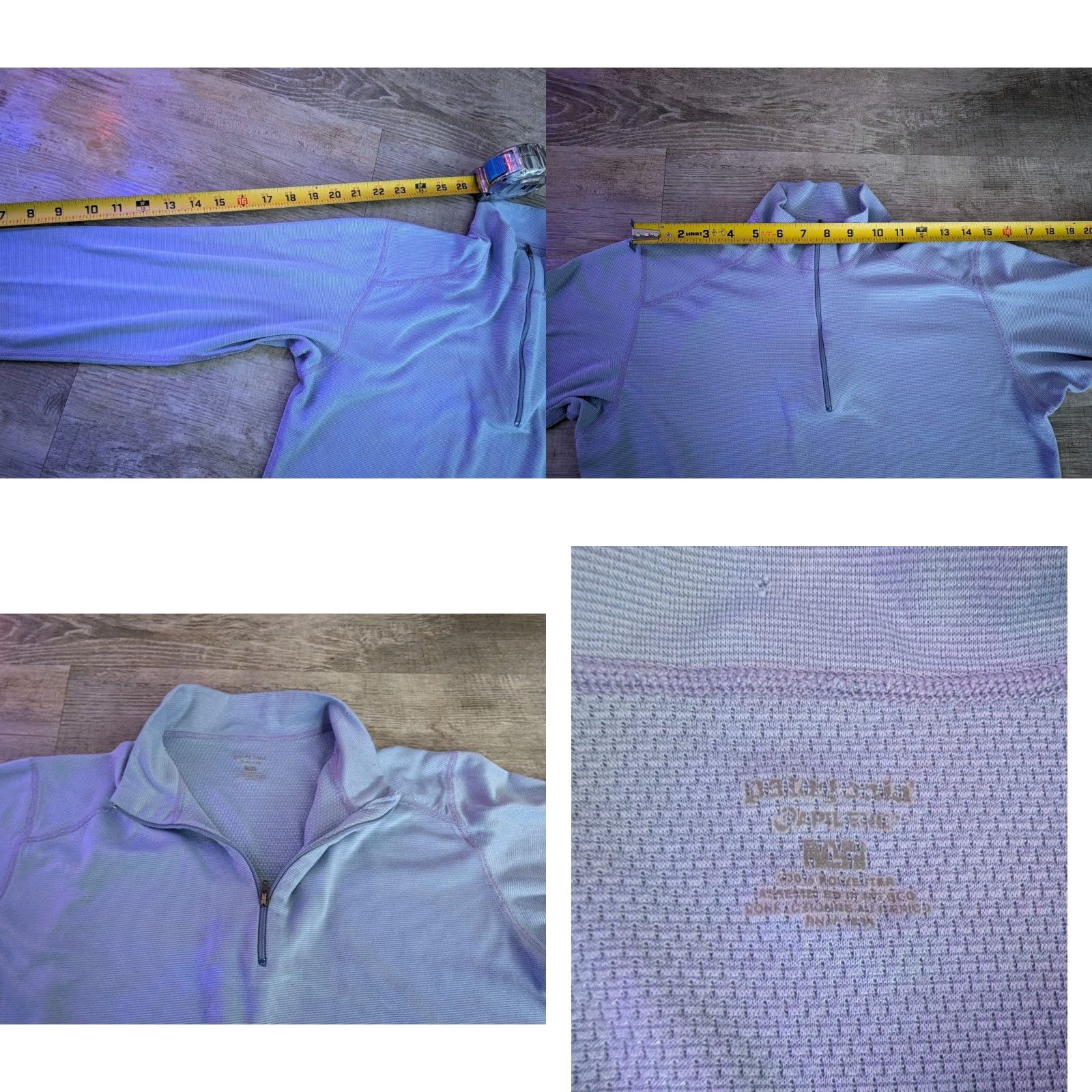 Patagonia Patagonia Pullover Women L Light Blue Capilene Baselayer Quarter Zip Size L / US 10 / IT 46 - 8 Thumbnail