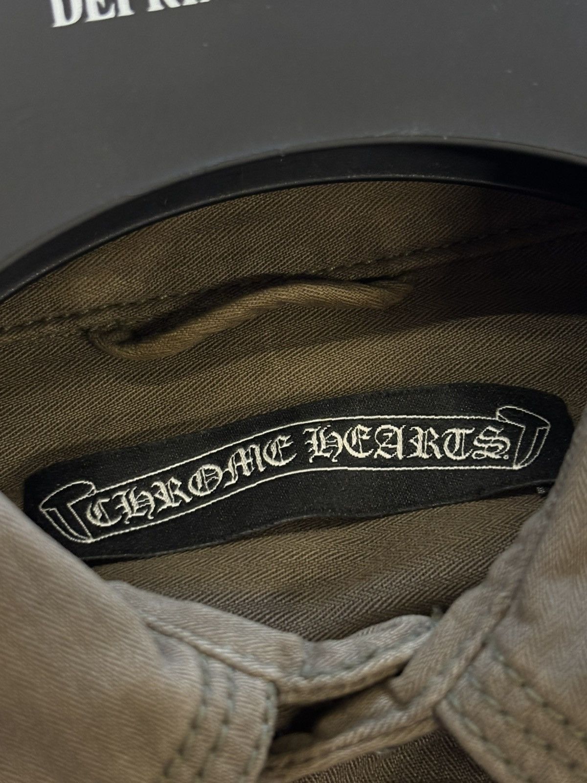 Chrome Hearts Chrome Hearts Fleur Patch olive green shirt Size US M / EU 48-50 / 2 - 4 Thumbnail