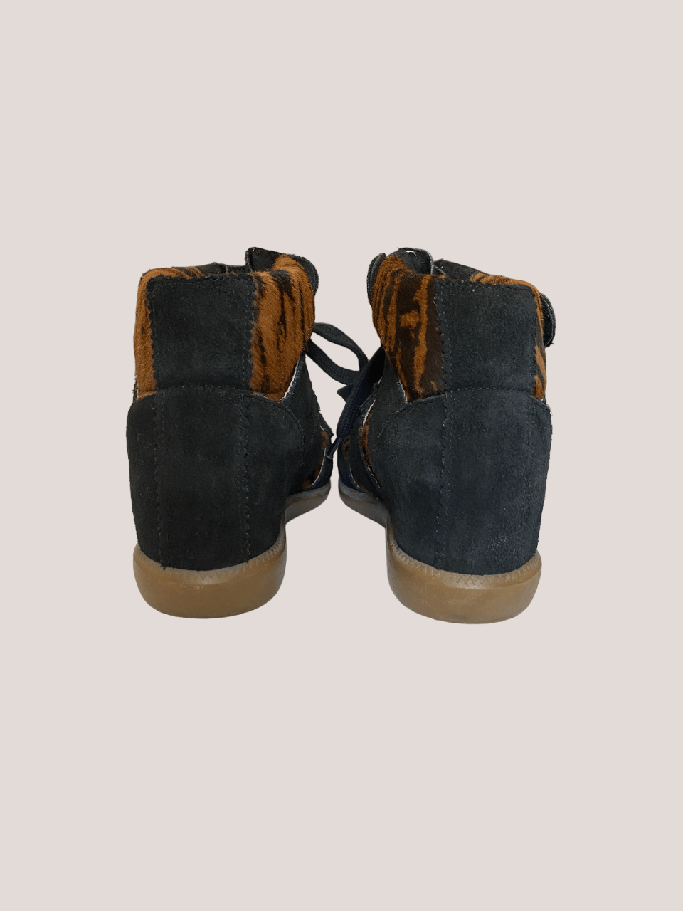 Isabel Marant Isabel Marant Sneakers: Bobby Pony Over Basket Wedge Sneaker Size US 11 / IT 41 - 4 Thumbnail