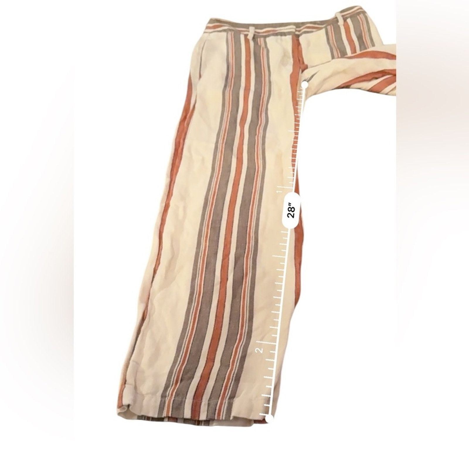 Rebecca Minkoff Rebecca Minkoff Molly Striped High Rise Straight Pants 6 Size 28" / US 6 / IT 42 - 13 Thumbnail