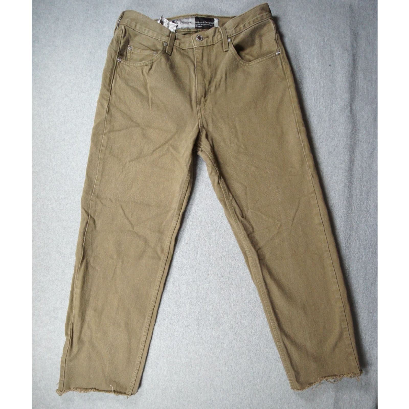 Levi's Levi's Jeans Mens 30x28 Green Denim Pants Silver Tab Loose Fit Adult Casual Straight 5-Pocket Regular Denim Color Green Mens Jeans Size US 30 / EU 46 - 2 Thumbnail