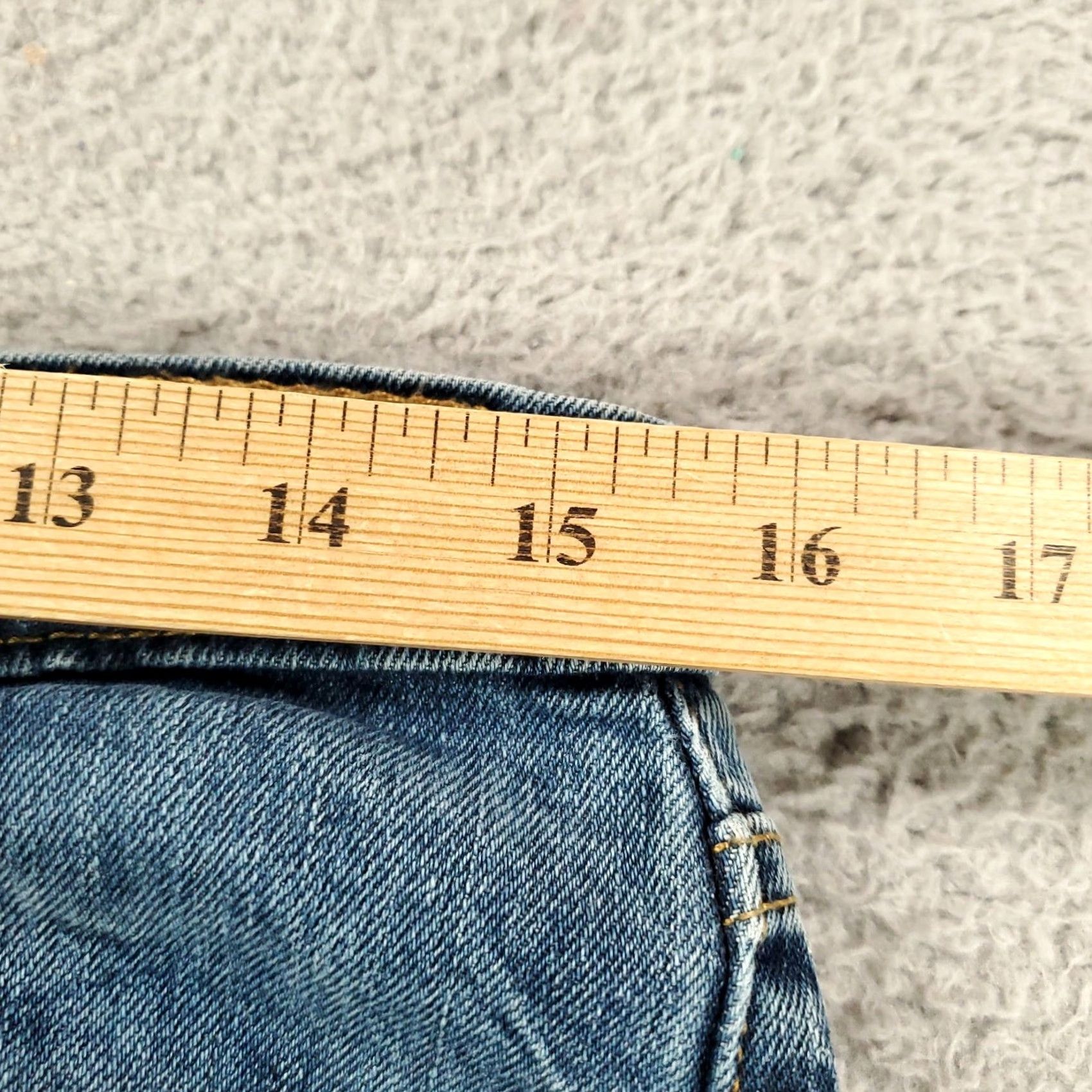 Levi's Levi's 514 Jeans Mens 31x30 Blue Denim Straight Fit Comfort Stretch Regular 5-Pocket Size US 31 - 2 Thumbnail