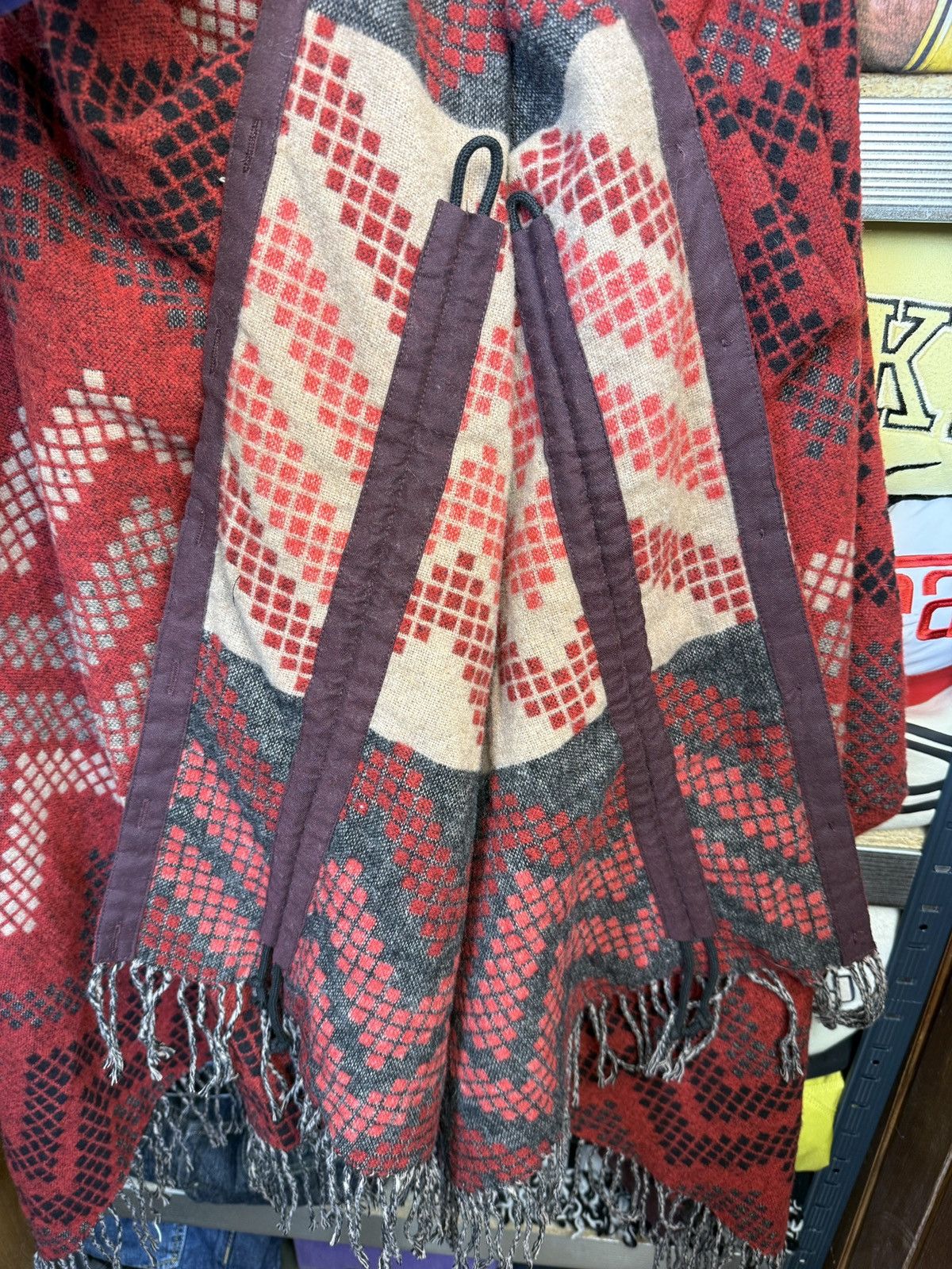RRL Ralph Lauren RARE! RRL Ralph Lauren Wool Poncho Western Navajo Pattern Size ONE SIZE - 6 Thumbnail
