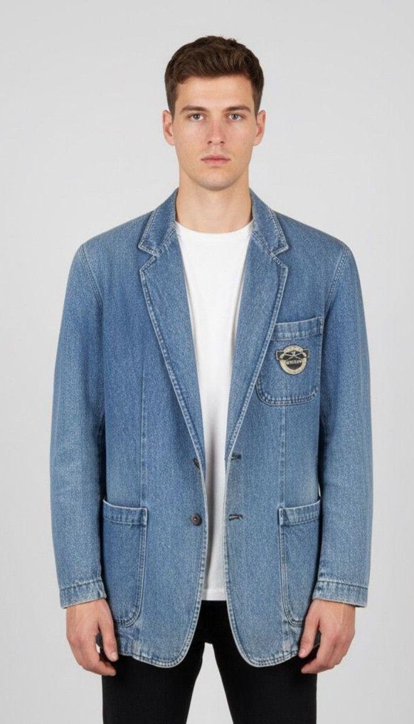 Vintage Mila Schon Blazer Denim Jacket
