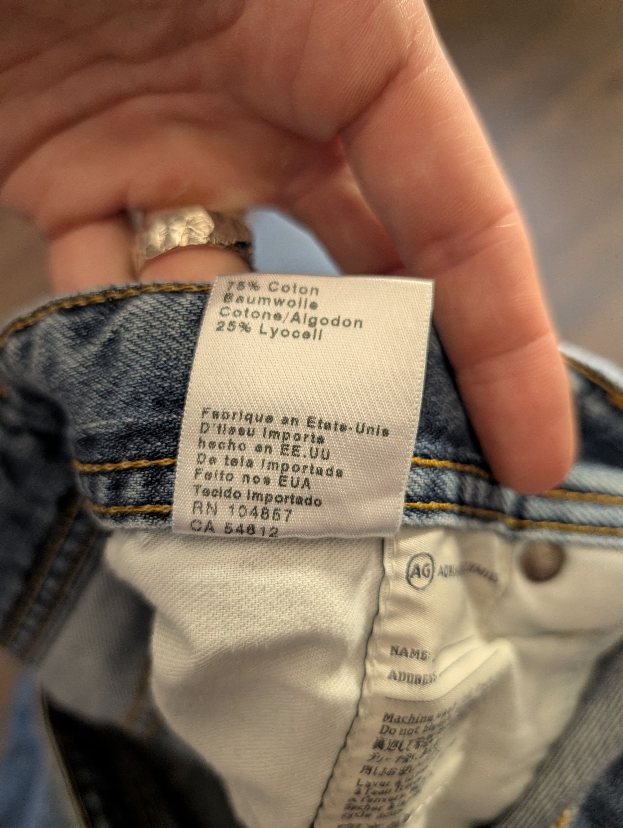 AG Adriano Goldschmied The Protege straight leg MiUSA blue denim jeans 38 Size US 38 / EU 54 - 13 Thumbnail