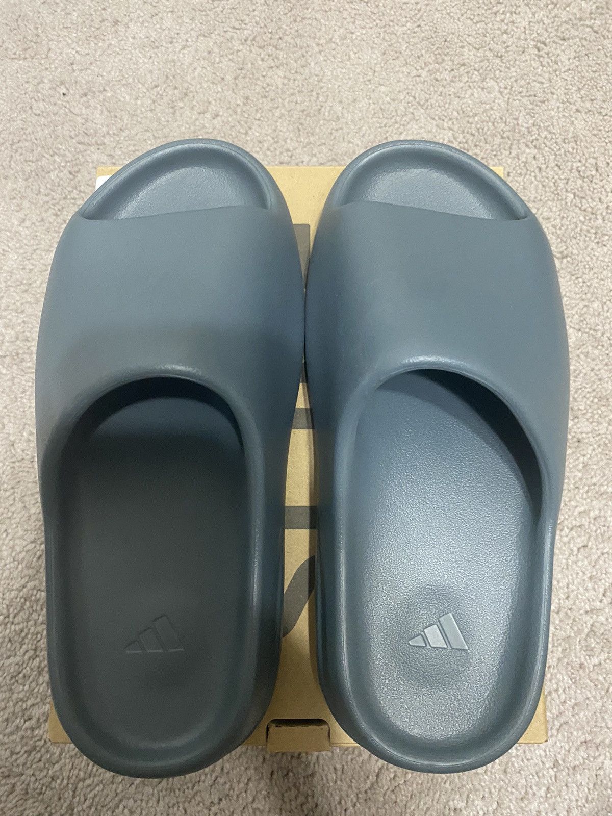 image of Yeezy Season Yeezy Slide Slate Marine in Grey, Men's (Size 10)