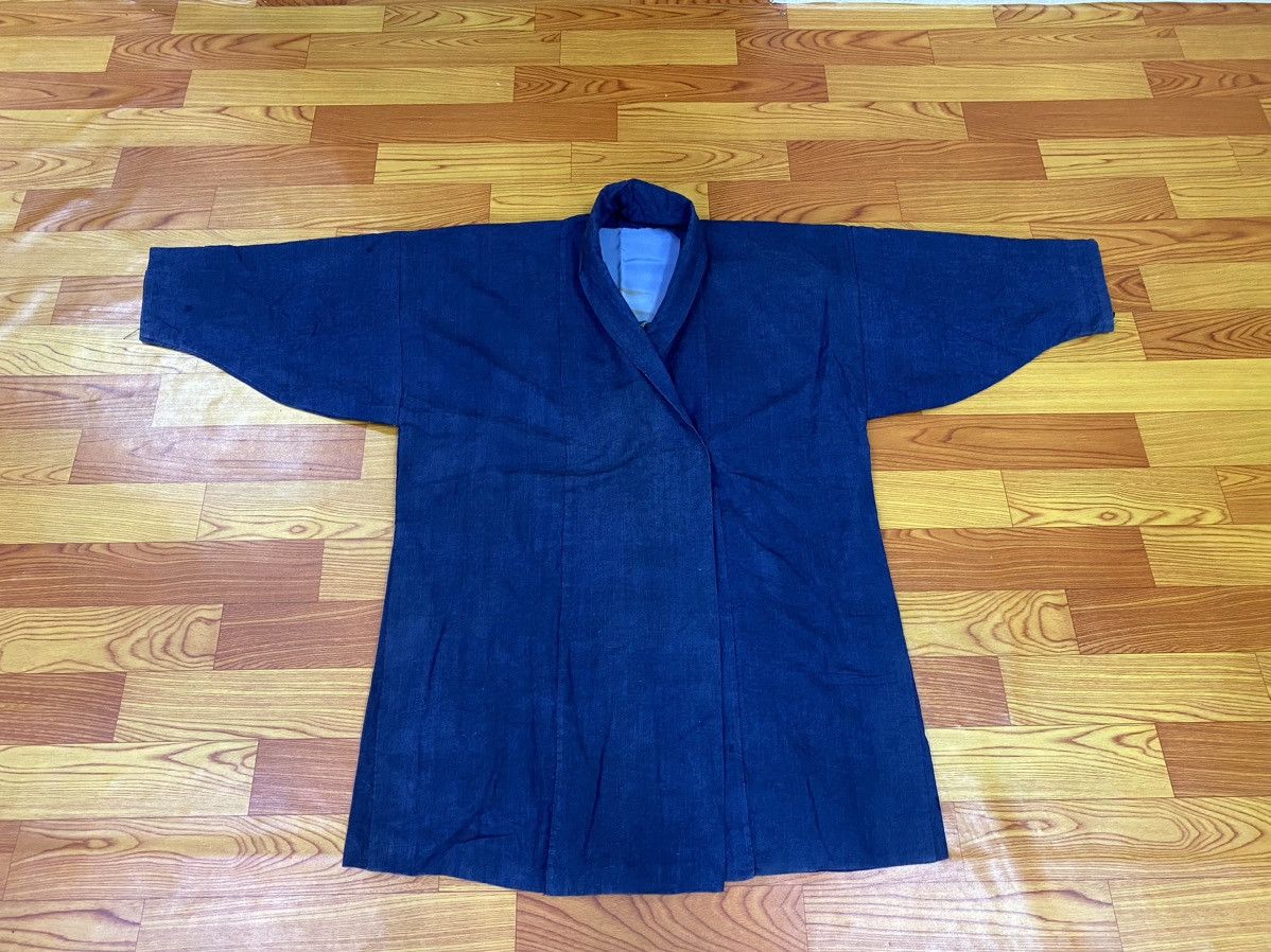Japanese Brand Vintage Indigo Noragi Kimono Japan Cardigan Size US XL / EU 56 / 4 - 1 Thumbnail