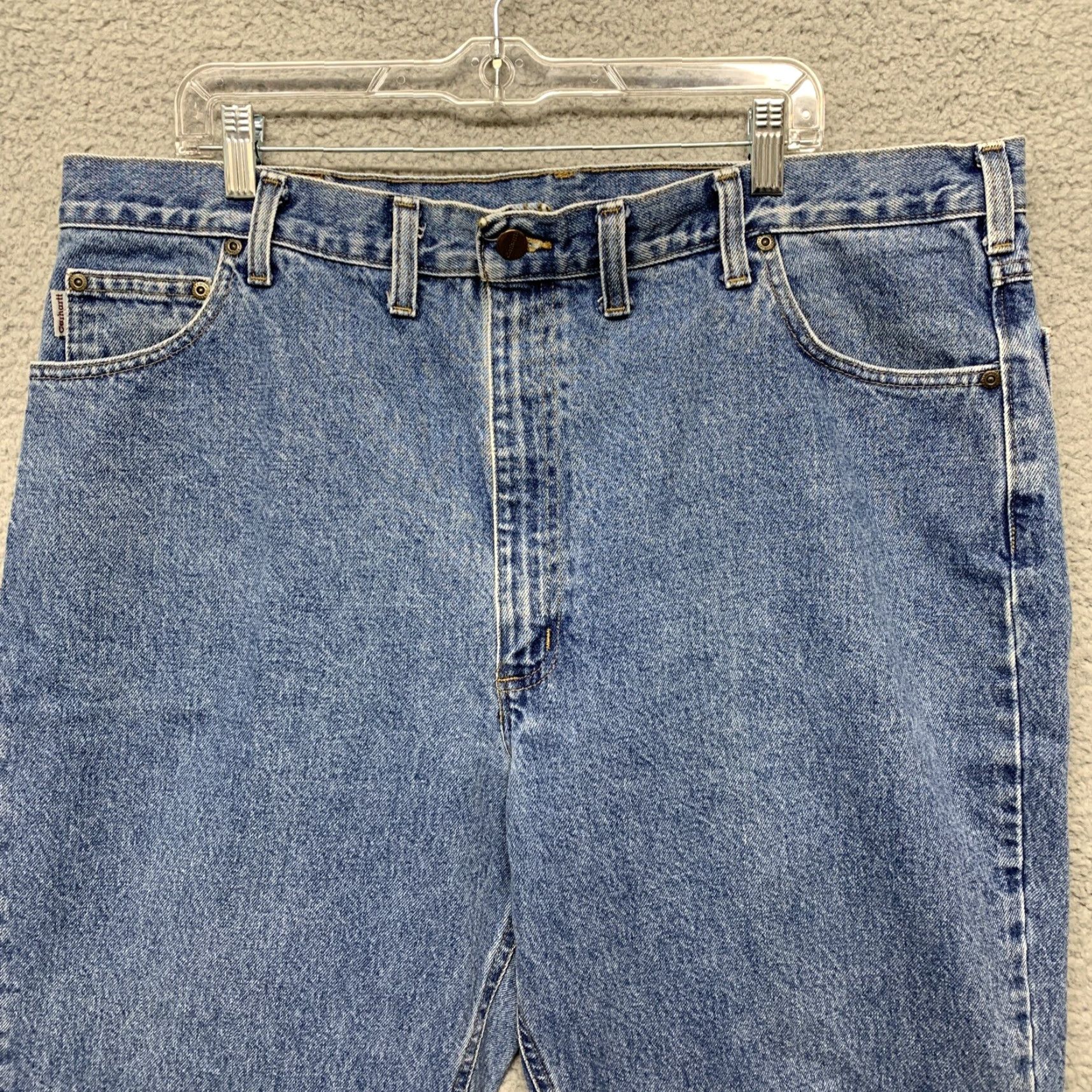 Carhartt Carhartt Jeans Size 42 X 32 1/2 Blue Denim Straight Traditional Fit READ Size US 42 / EU 58 - 2 Thumbnail