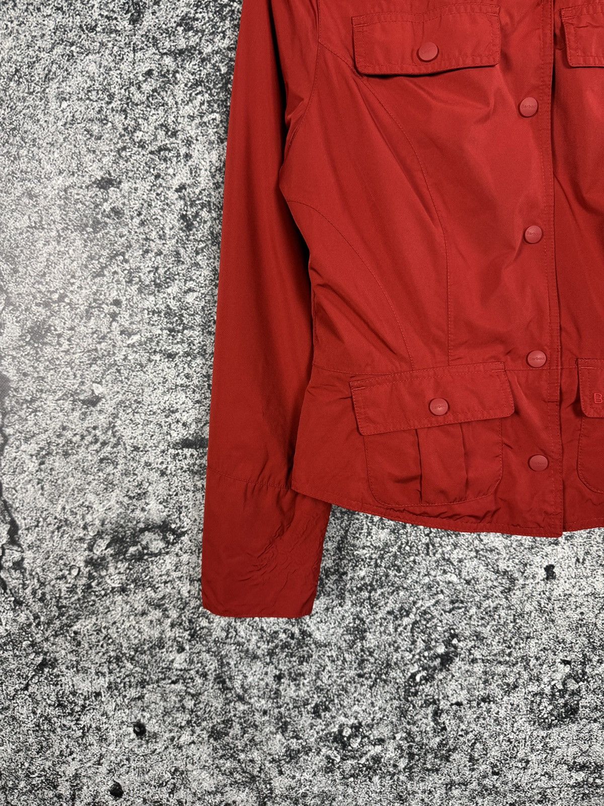 Barbour Barbour Featherweight Peplum Waterproof Jacket Red UK 10 Size M / US 6-8 / IT 42-44 - 4 Thumbnail