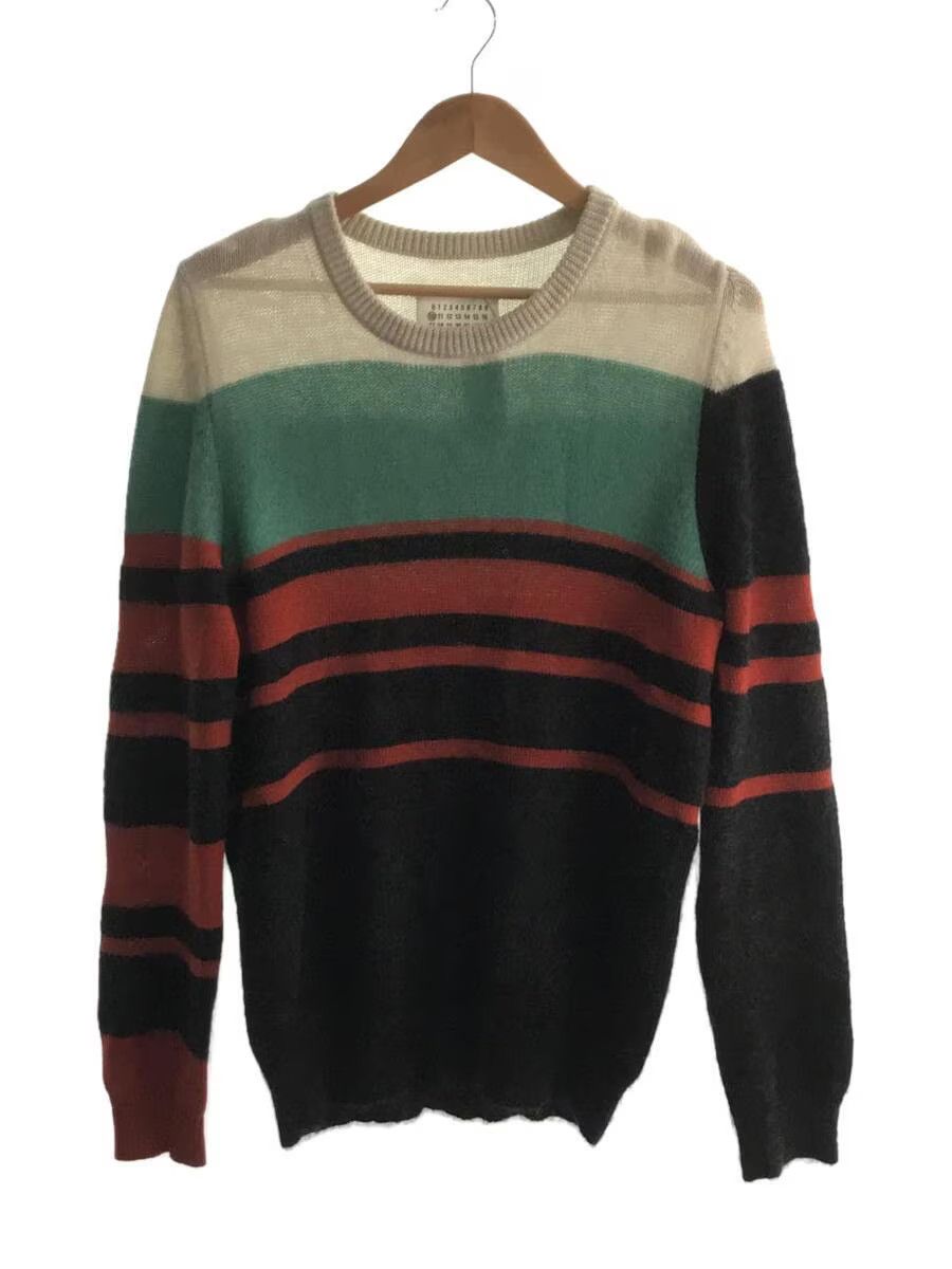 Striped Wool Mohair Knit Sweater