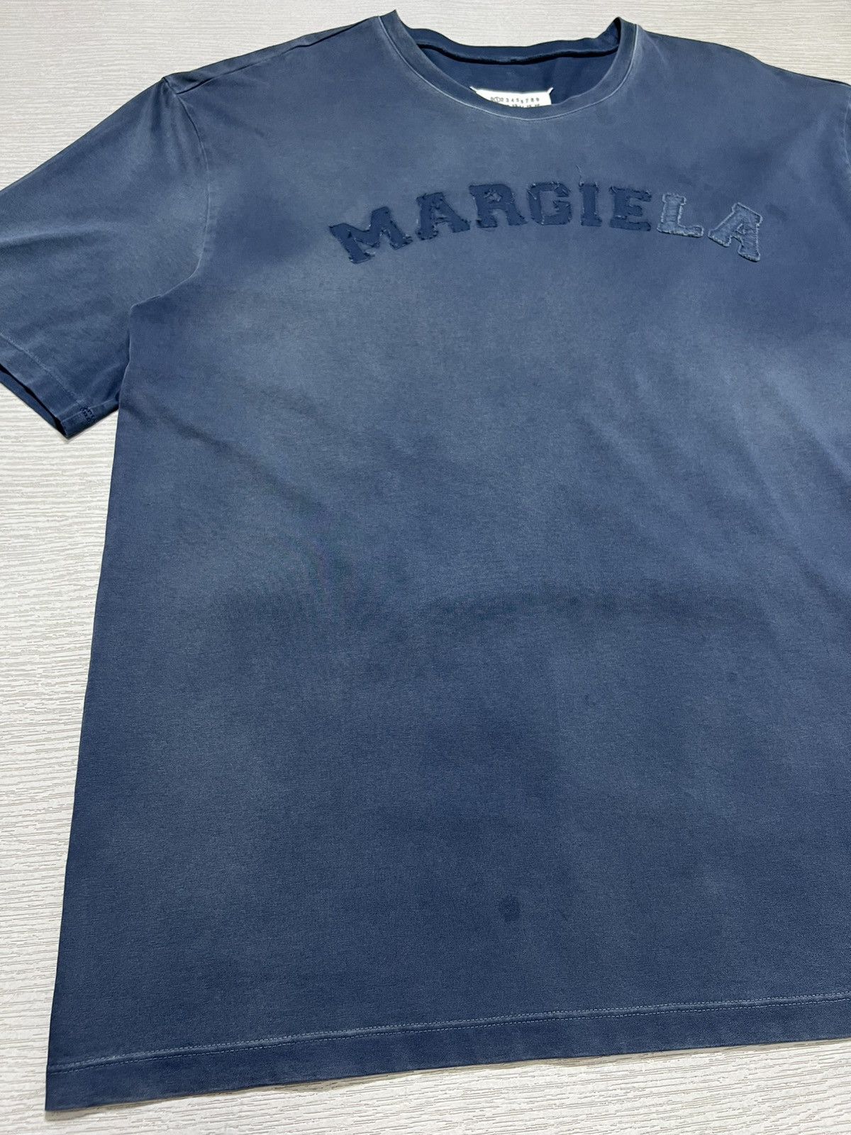 Maison Margiela Maison Margiela - Oversized Overdye Logo T-Shirt Size US S / EU 44-46 / 1 - 5 Thumbnail