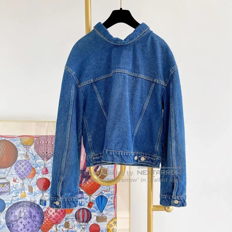 Balenciaga Balenciaga Blue Denim Jacket Size XS / US 0-2 / IT 36-38 - 2 Thumbnail