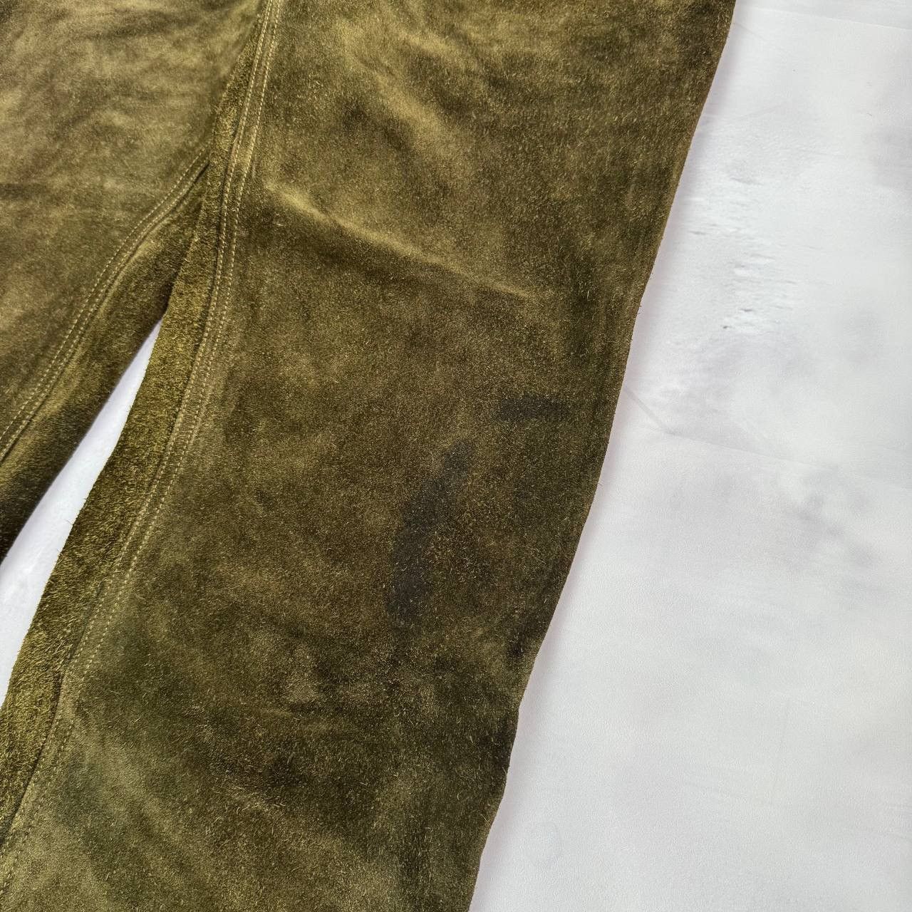 Levi's Vintage Levis 60-70's men's suede leather rare dark green Size US 32 / EU 48 - 5 Thumbnail