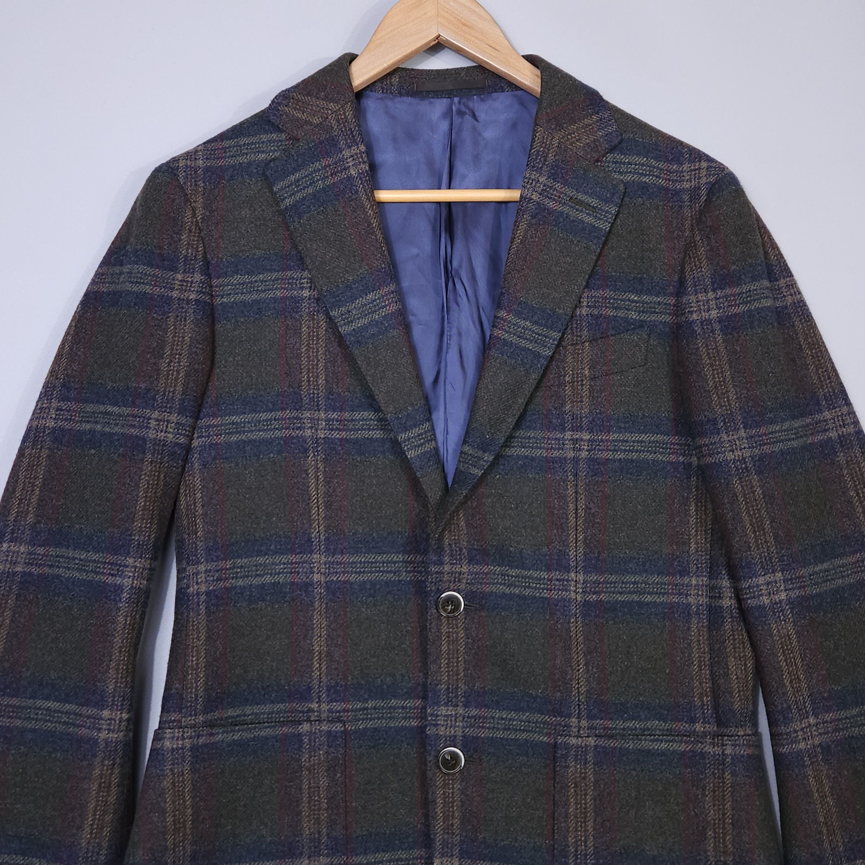 Suitsupply Suitsupply Tweed Blazer Wool Checked Mens size EUR 46 US 36 Size 36R - 2 Thumbnail