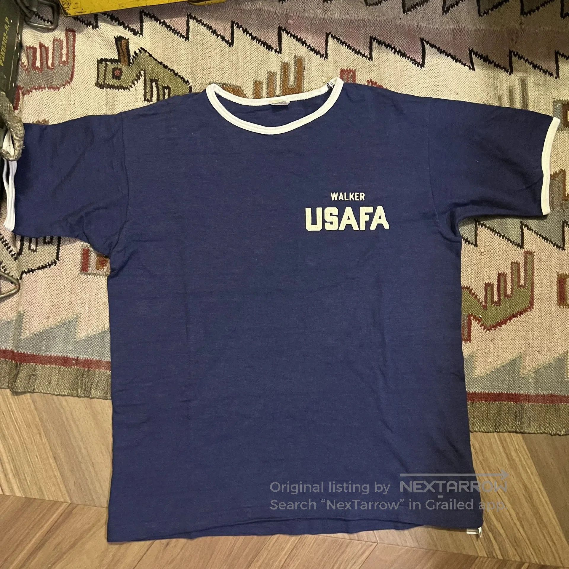 Vintage Navy USAFA Graphic Tee Shirt. Size US L / EU 52-54 / 3 - 1 Thumbnail