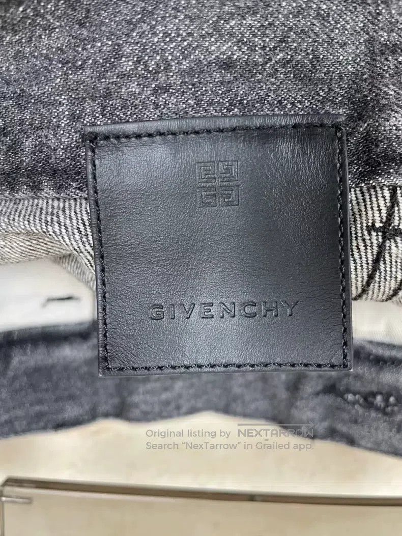 Givenchy Givenchy New Grey Zipper Destroyed Denim Jeans Size US 31 - 5 Thumbnail
