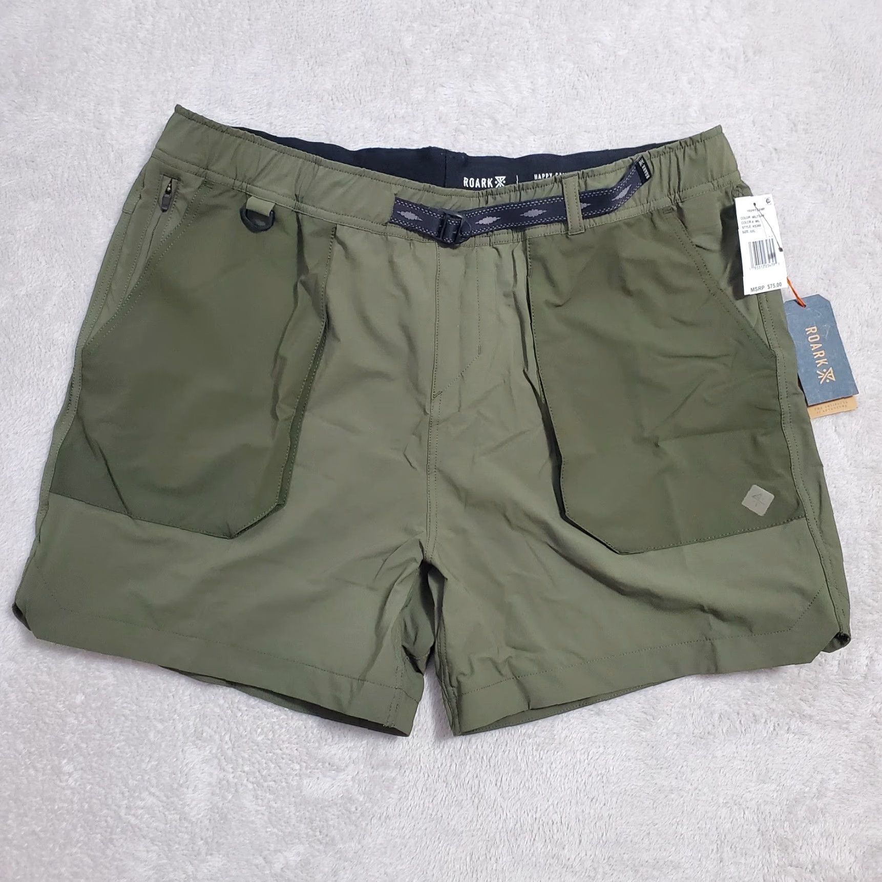 Roark Roark Happy Camper Shorts Men XXL Military Green 16” Outseam Outdoor Versatile Size US 39 - 2 Thumbnail