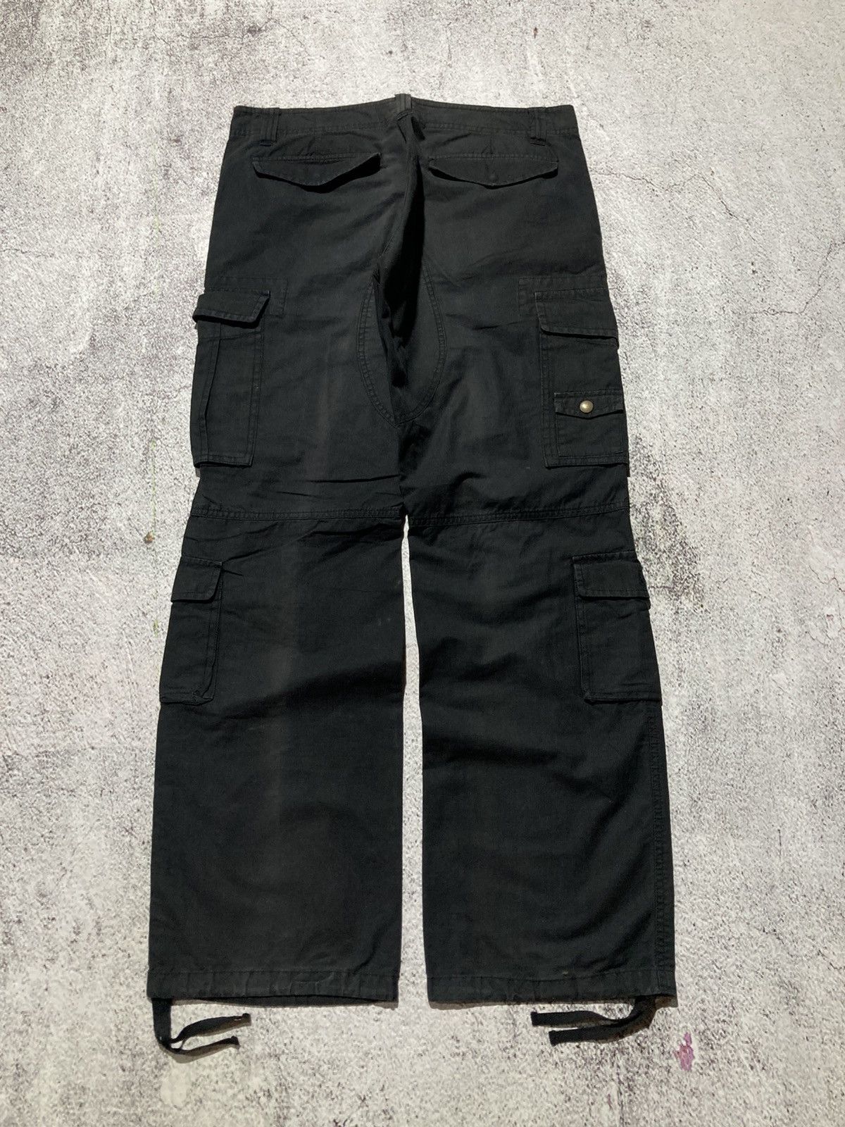 Japanese Brand 2000s Takeo Kikuchi Multipocket Cargo Pants Black Designer Size US 34 / EU 50 - 10 Thumbnail