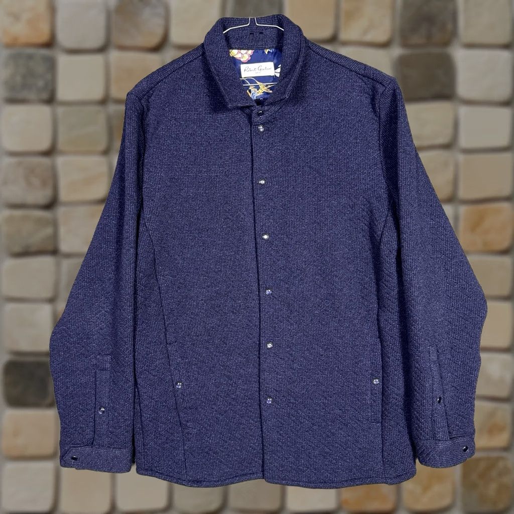 Robert Graham Robert Graham Jacket Mens XL Overshirt Pearl Snap Diamond Quilted Shacket Tailor Size US XL / EU 56 / 4 - 1 Thumbnail