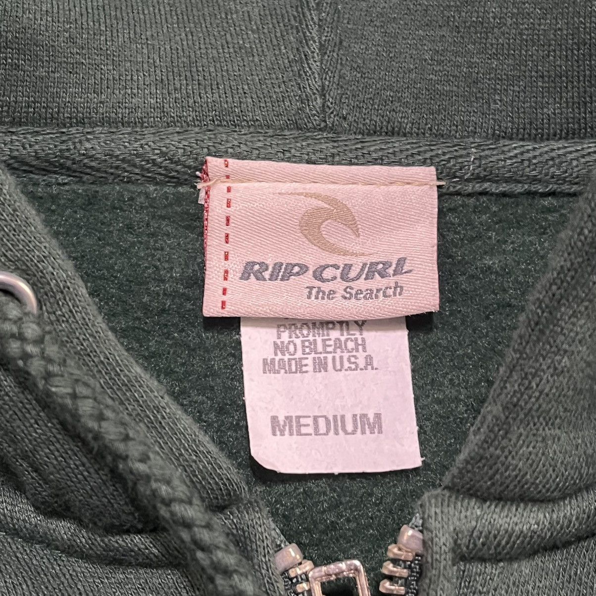 Rip Curl Vintage Y2K Rip Curl Green Surf Grunge Skater Zip Up Hoodie Size US M / EU 48-50 / 2 - 6 Thumbnail
