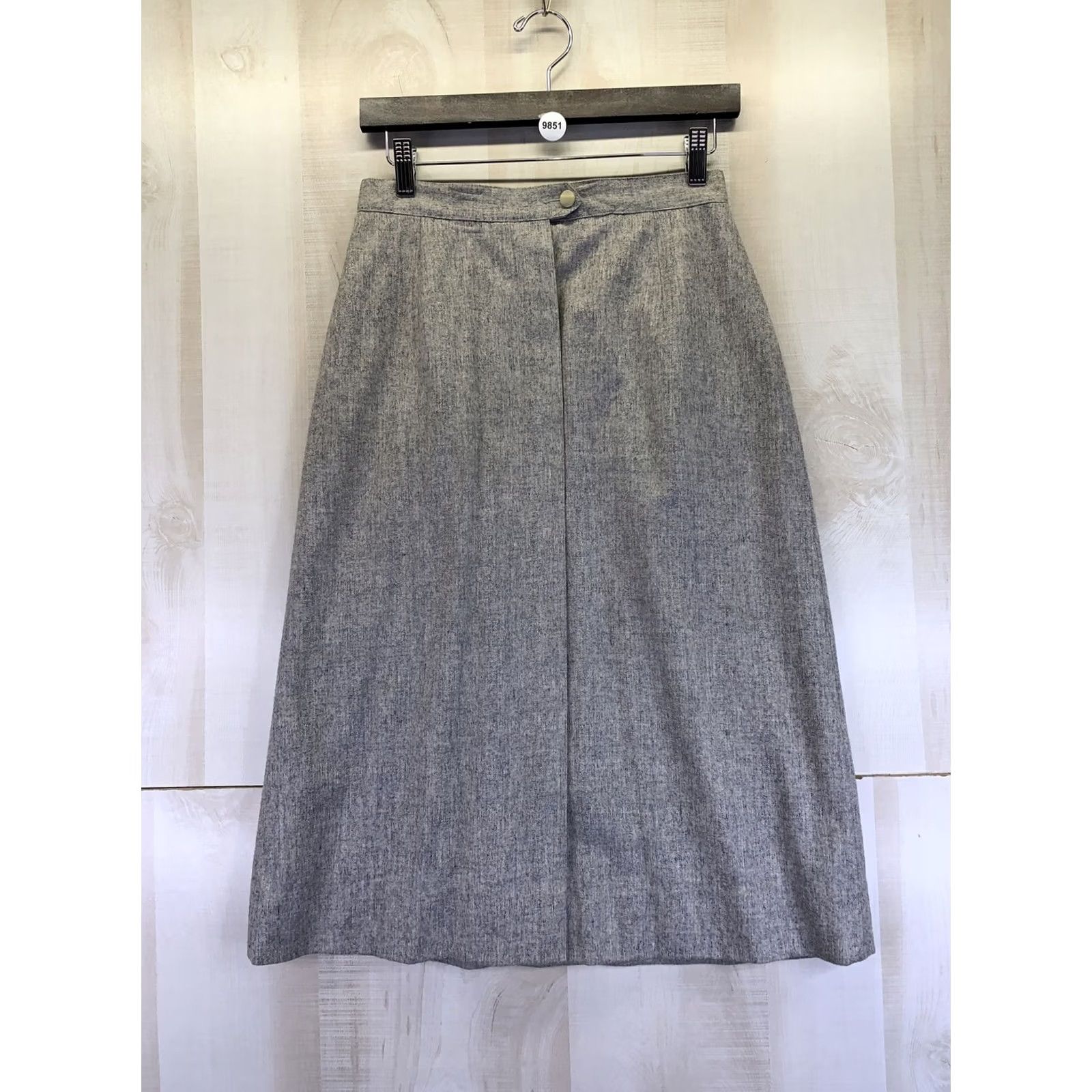 Pendleton VINTAGE Pendleton Skirt Women 14 Wool Heather Gray A-Line Knee Length 80s 90s Preppy Workwear Mens Womens Girls? Size 36" / US 14 / IT 50 - 2 Thumbnail