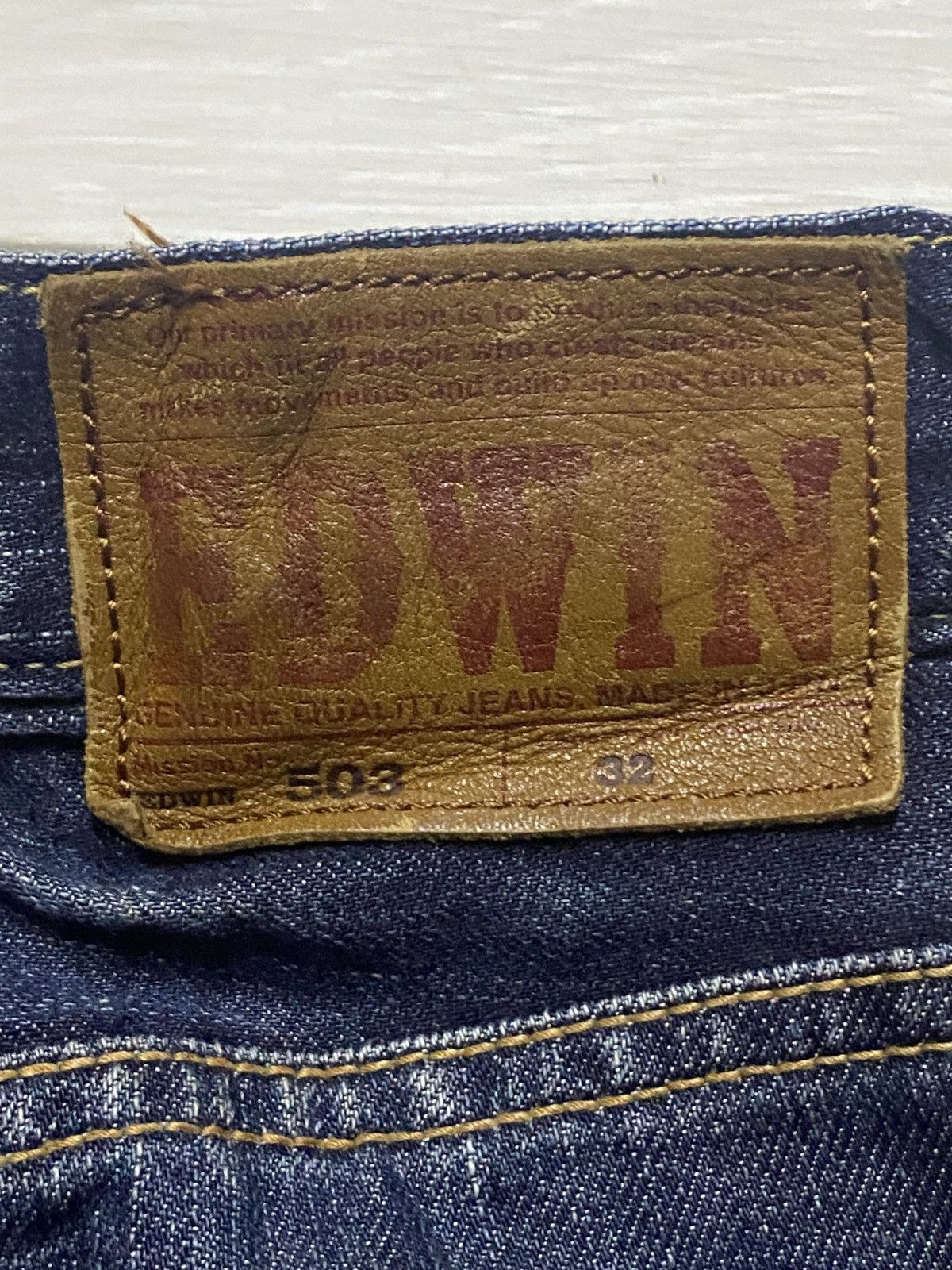 Edwin Vintage Edwin 503 Mud Wash Baggy Jeans Size US 32 / EU 48 - 11 Thumbnail