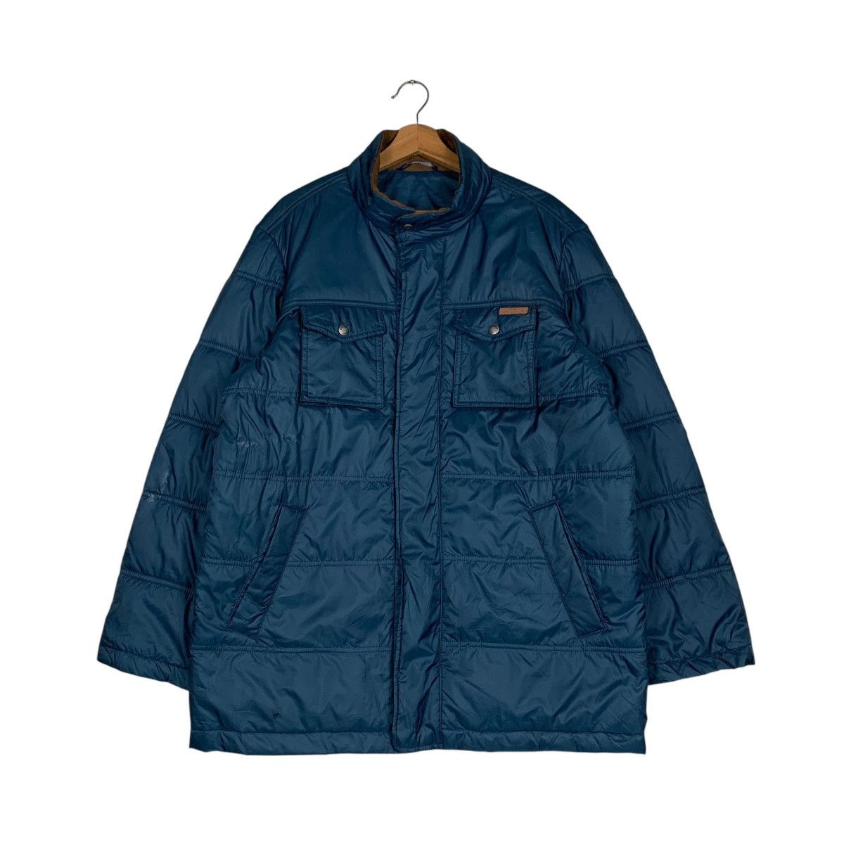 Japanese Brand CROCODILE Blue Puffer Jacket Down Jacket #1527-C68 Size US L / EU 52-54 / 3 - 1 Thumbnail