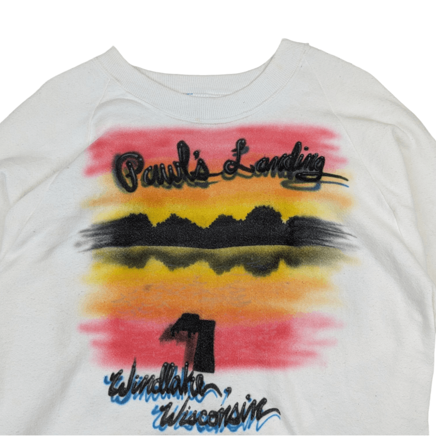 Jerzees Vintage 90's PAUL'S LANDING Restaurant Wind Lake Jumper Size US M / EU 48-50 / 2 - 4 Thumbnail