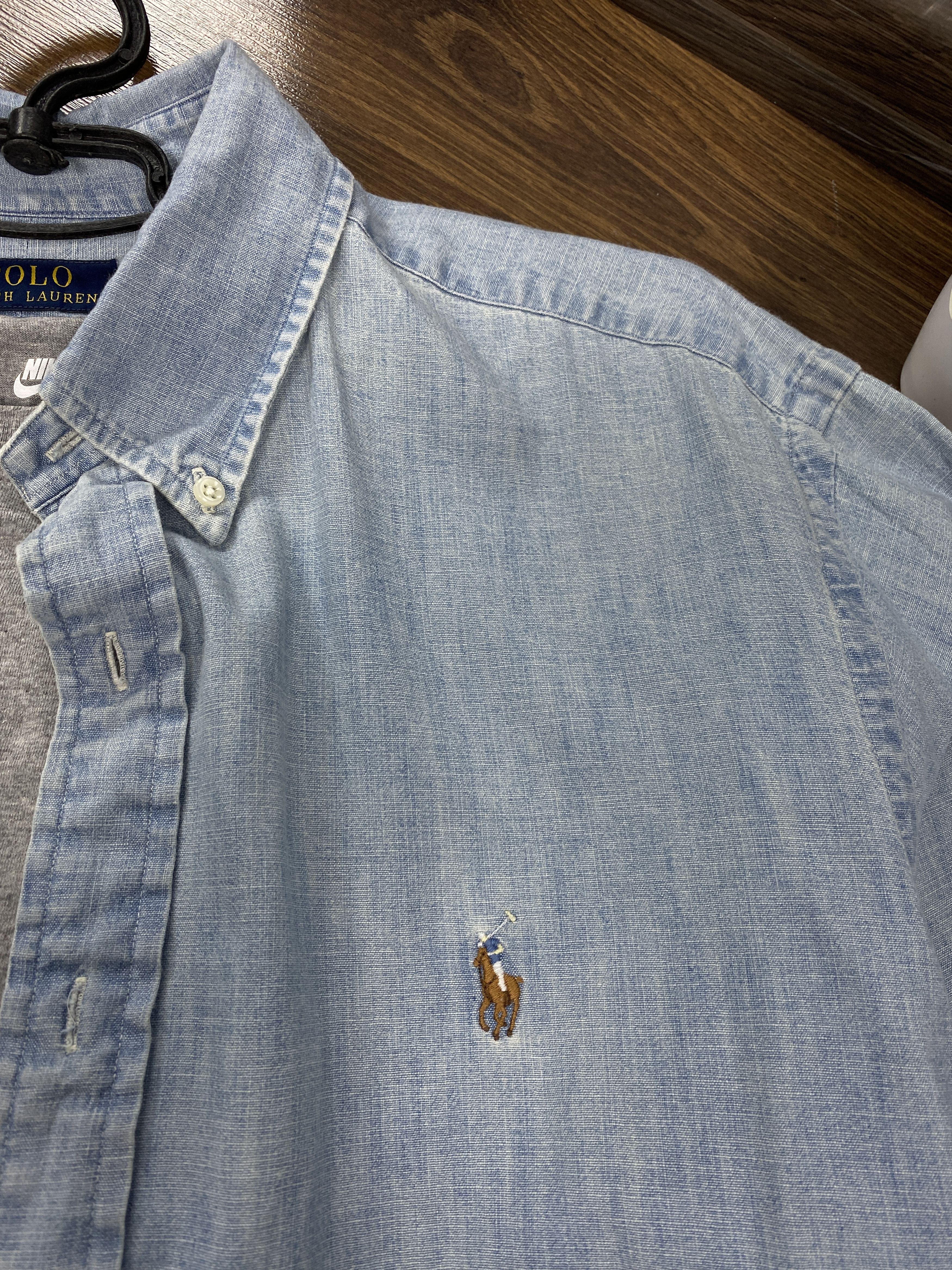 Polo Ralph Lauren Polo Ralph Lauren vintage long sleeve denim jeans shirt Size US XL / EU 56 / 4 - 3 Thumbnail