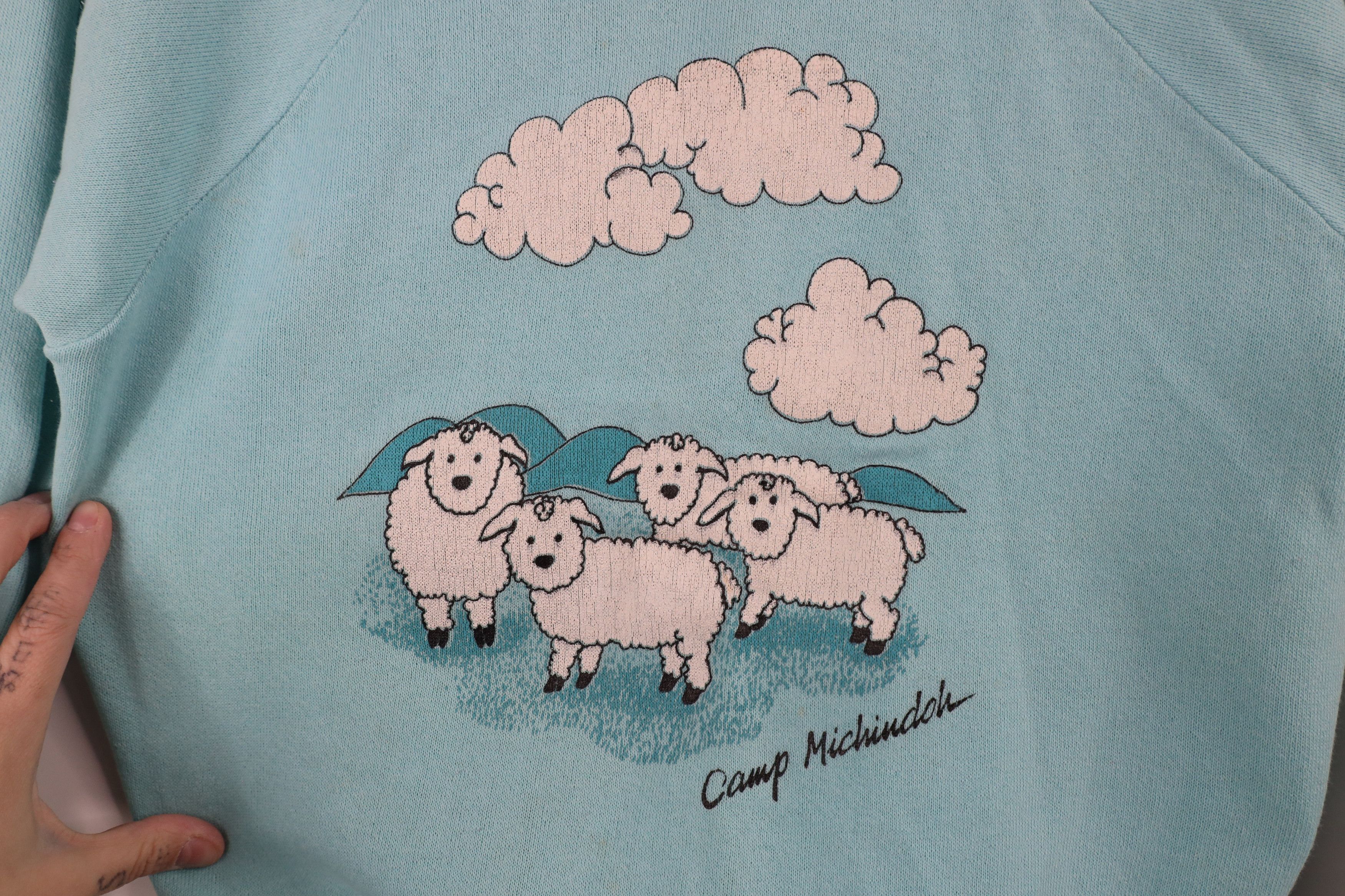 Vintage Vintage 80s 90s Sheep Camp Michindoh Sweatshirt USA Size M / US 6-8 / IT 42-44 - 4 Thumbnail
