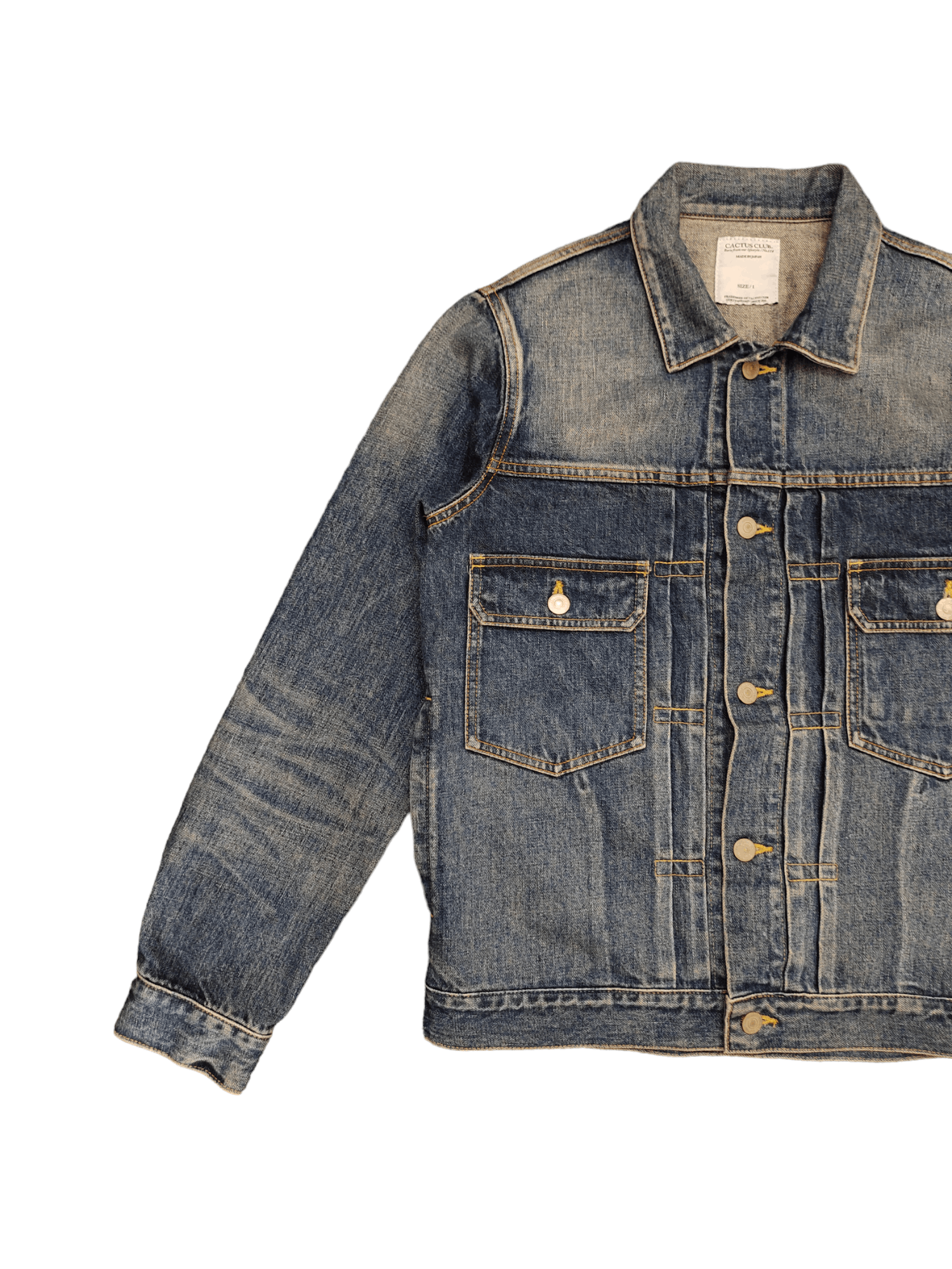 Japanese Brand Japanese Brand Cactus Club Type Two Denim Jackets Size US S / EU 44-46 / 1 - 5 Thumbnail