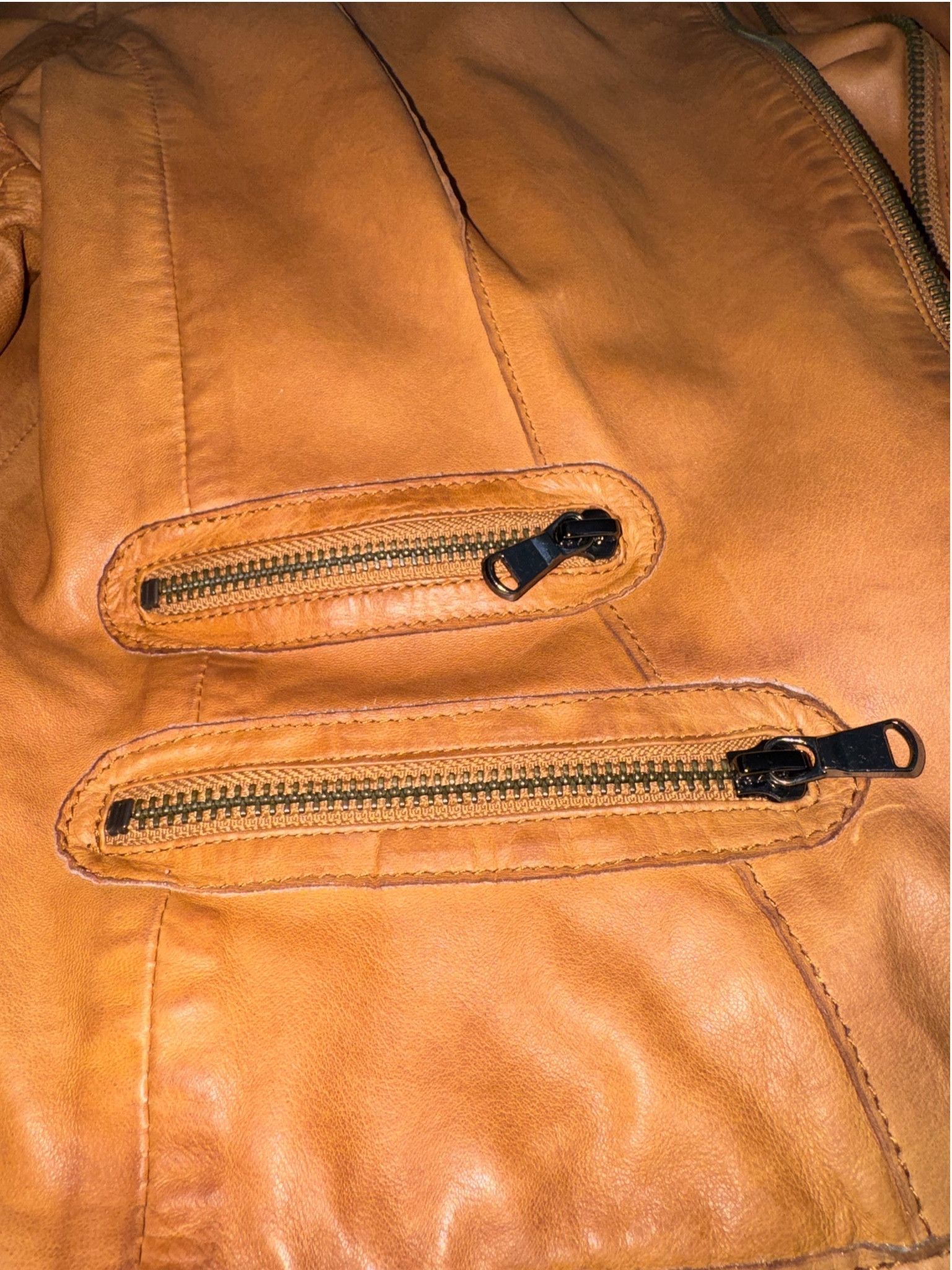Other Schyia - Premium Brown Leather-Lamb Jacket Size S / US 4 / IT 40 - 2 Thumbnail