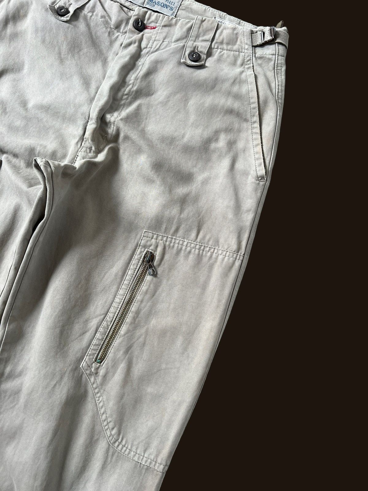 Mason's Masons Multipocket Distressed Cargo Pants Size US 32 / EU 48 - 5 Thumbnail