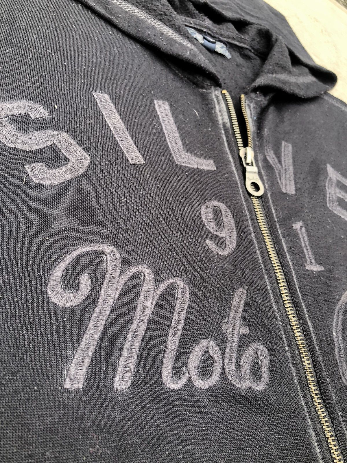 Vintage Vintage Silver Off Trims Moto Cross Embroidery Hoodie Size US L / EU 52-54 / 3 - 4 Thumbnail
